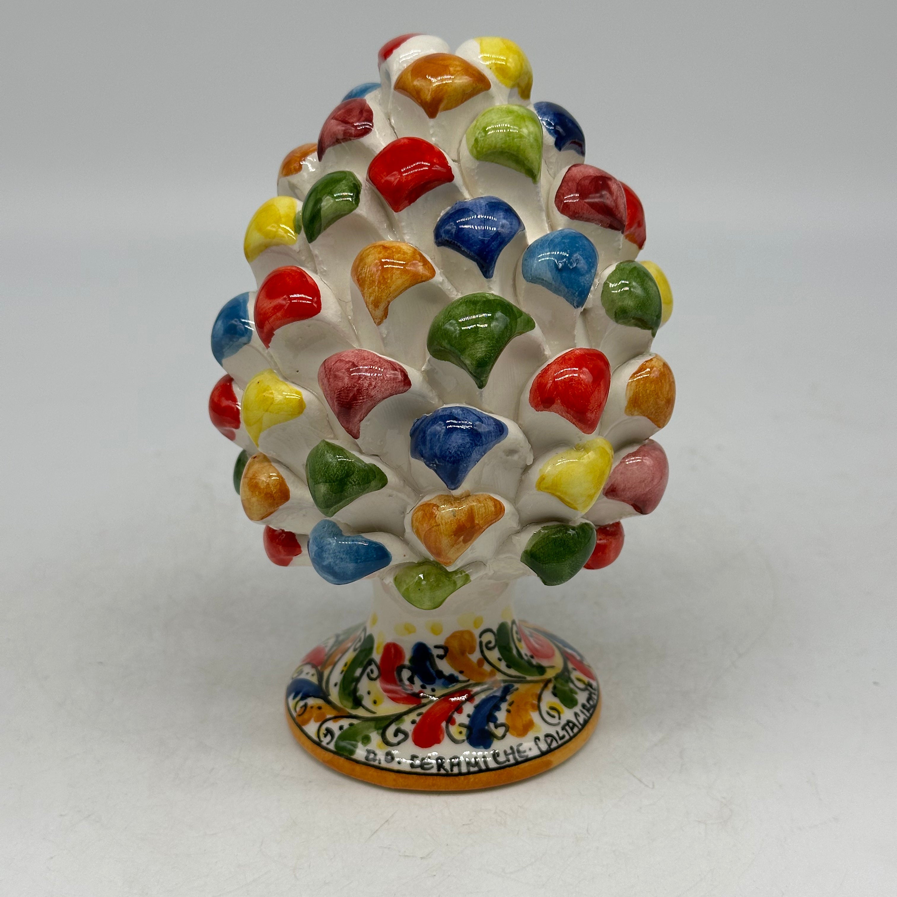 Pigna Ceramica Caltagirone Artigianale cm H.15 Multicolor - PIGNE