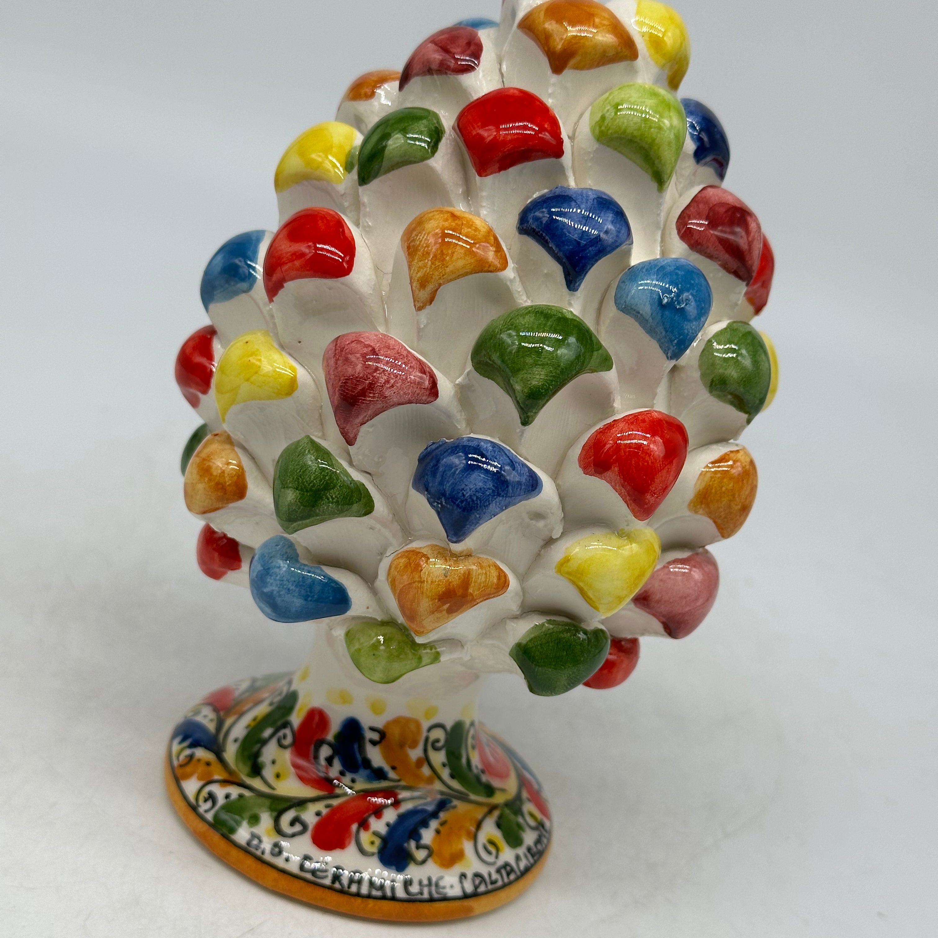 Pigna Ceramica Caltagirone Artigianale cm H.15 Multicolor - PIGNE