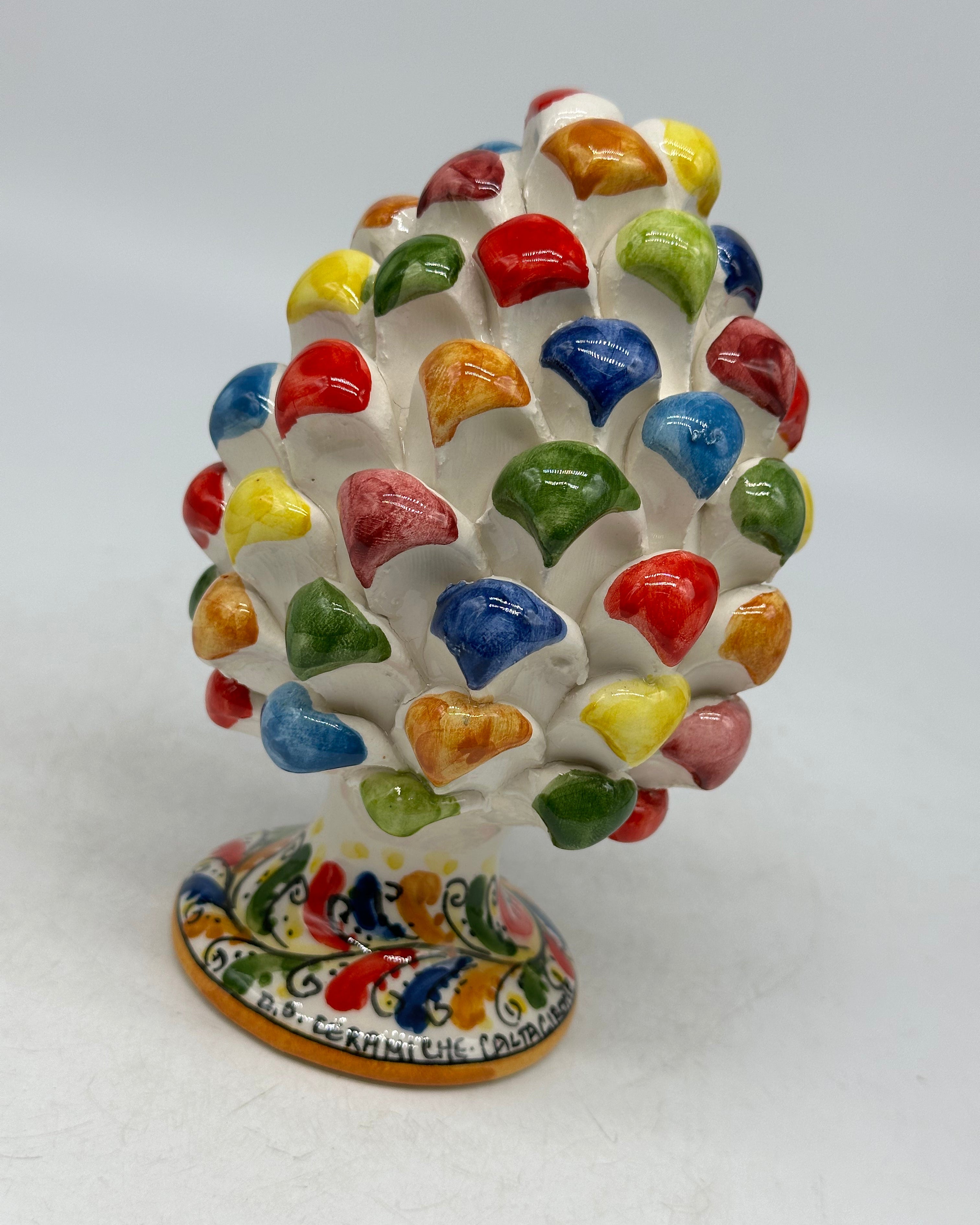 Pigna Ceramica Caltagirone Artigianale cm H.15 Multicolor - PIGNE