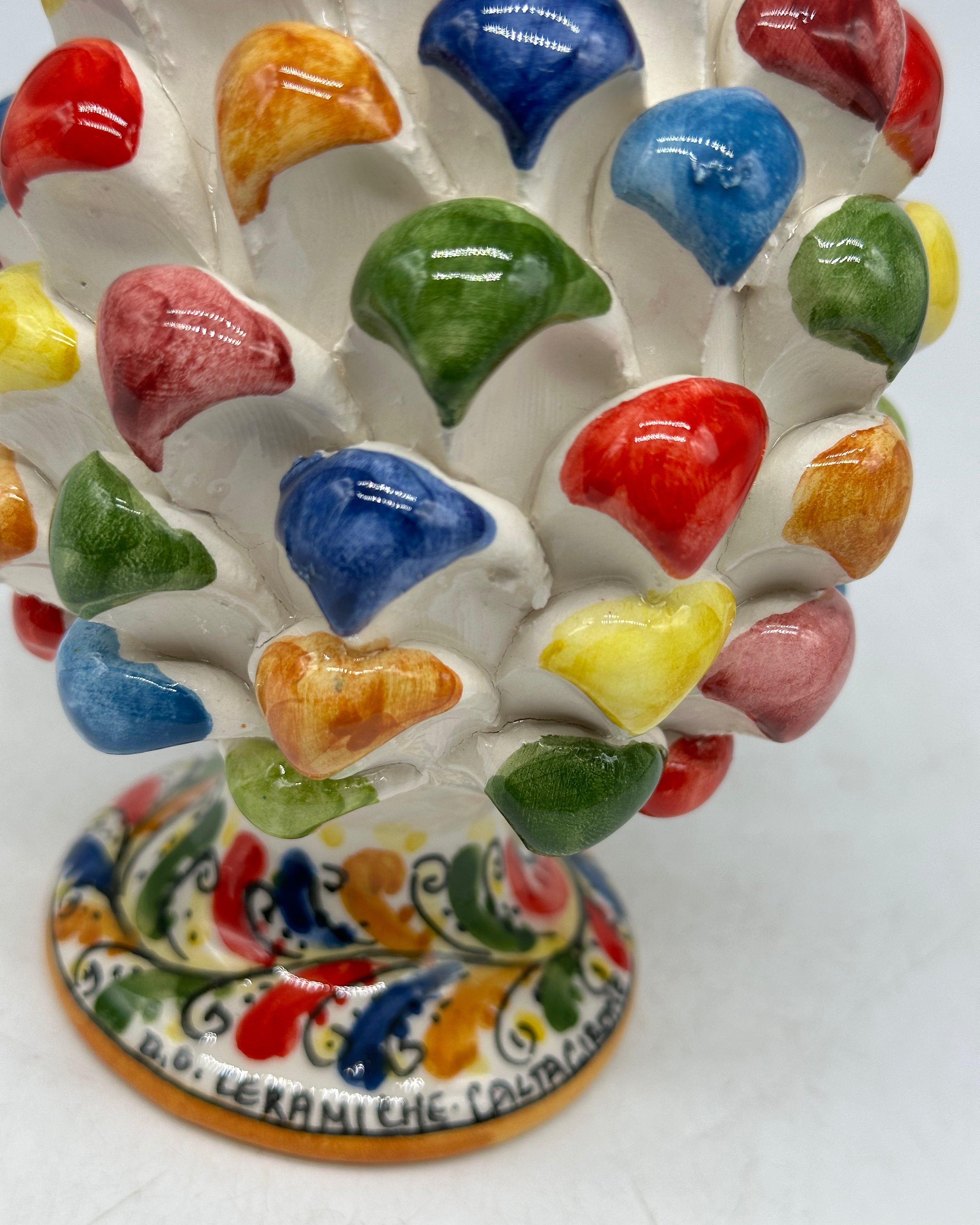 Pigna Ceramica Caltagirone Artigianale cm H.15 Multicolor - PIGNE