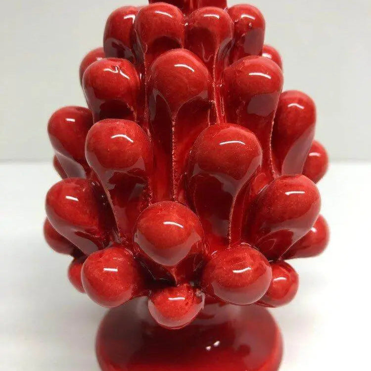 Pigna Ceramica Caltagirone cm H.10 Artigianale VARI COLORI DD CERAMICHE SICILIANE