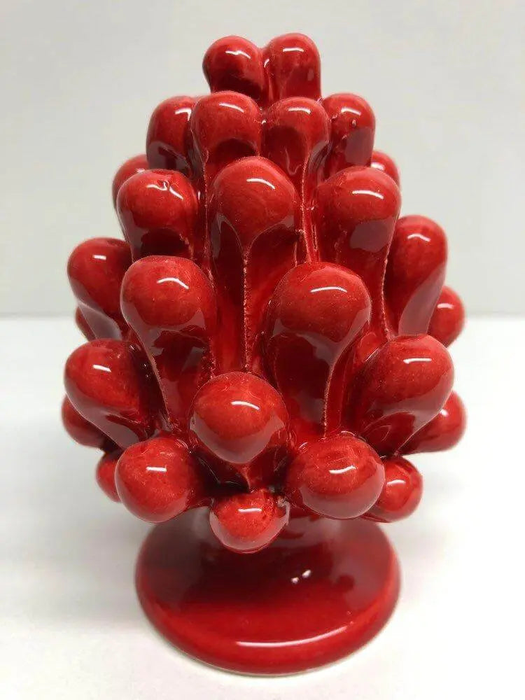 Pigna Ceramica Caltagirone cm H.10 Artigianale VARI COLORI DD CERAMICHE SICILIANE