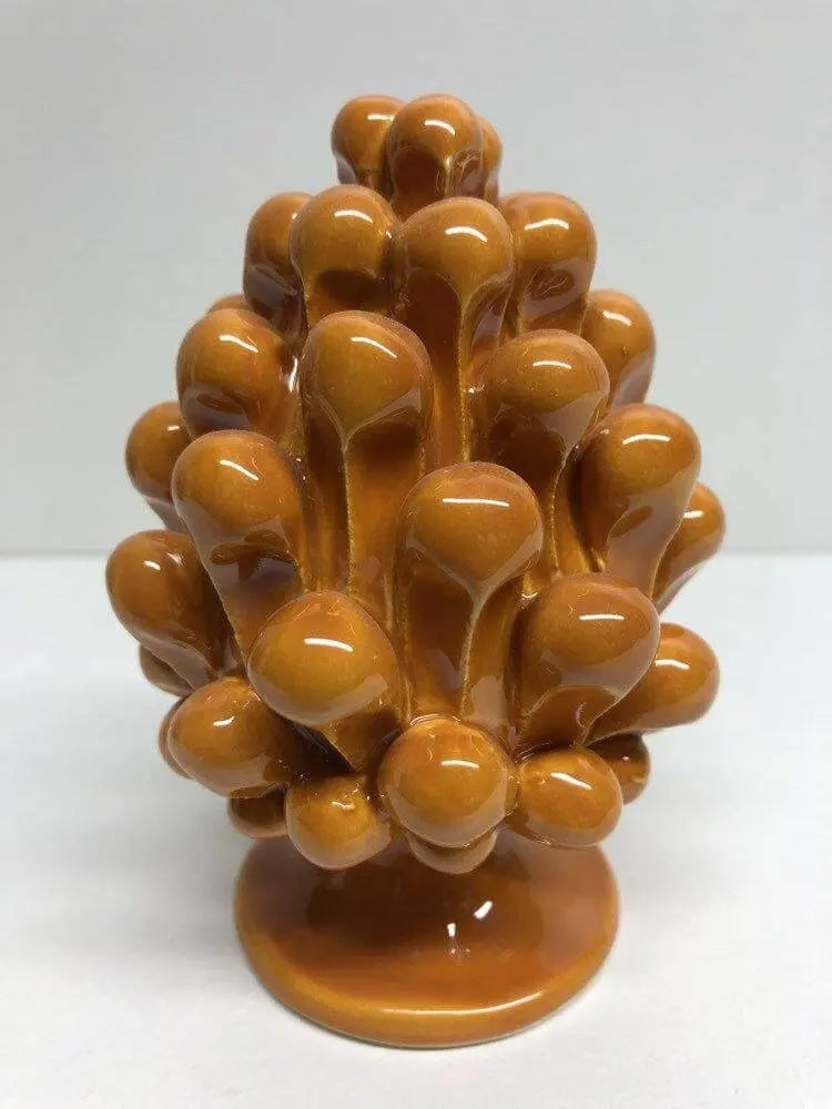 Pigna Ceramica Caltagirone cm H.10 Artigianale VARI COLORI DD CERAMICHE SICILIANE