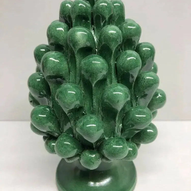 Pigna Ceramica Caltagirone cm H.15 Artigianale VARI COLORI - DD CERAMICHE SICILIANE