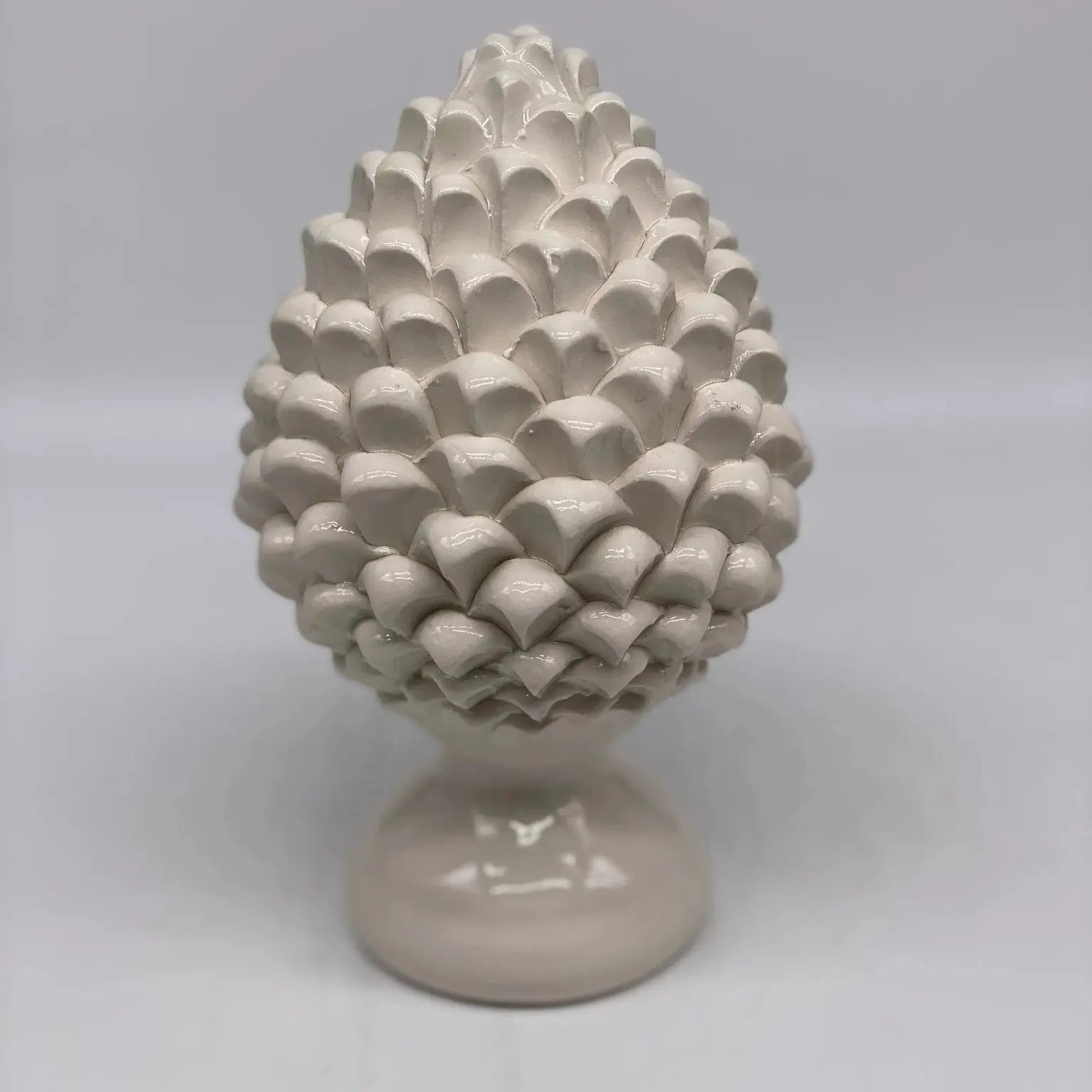 Pigna Ceramica Caltagirone cm H.20 Artigianale Linea Luis - DD CERAMICHE SICILIANE