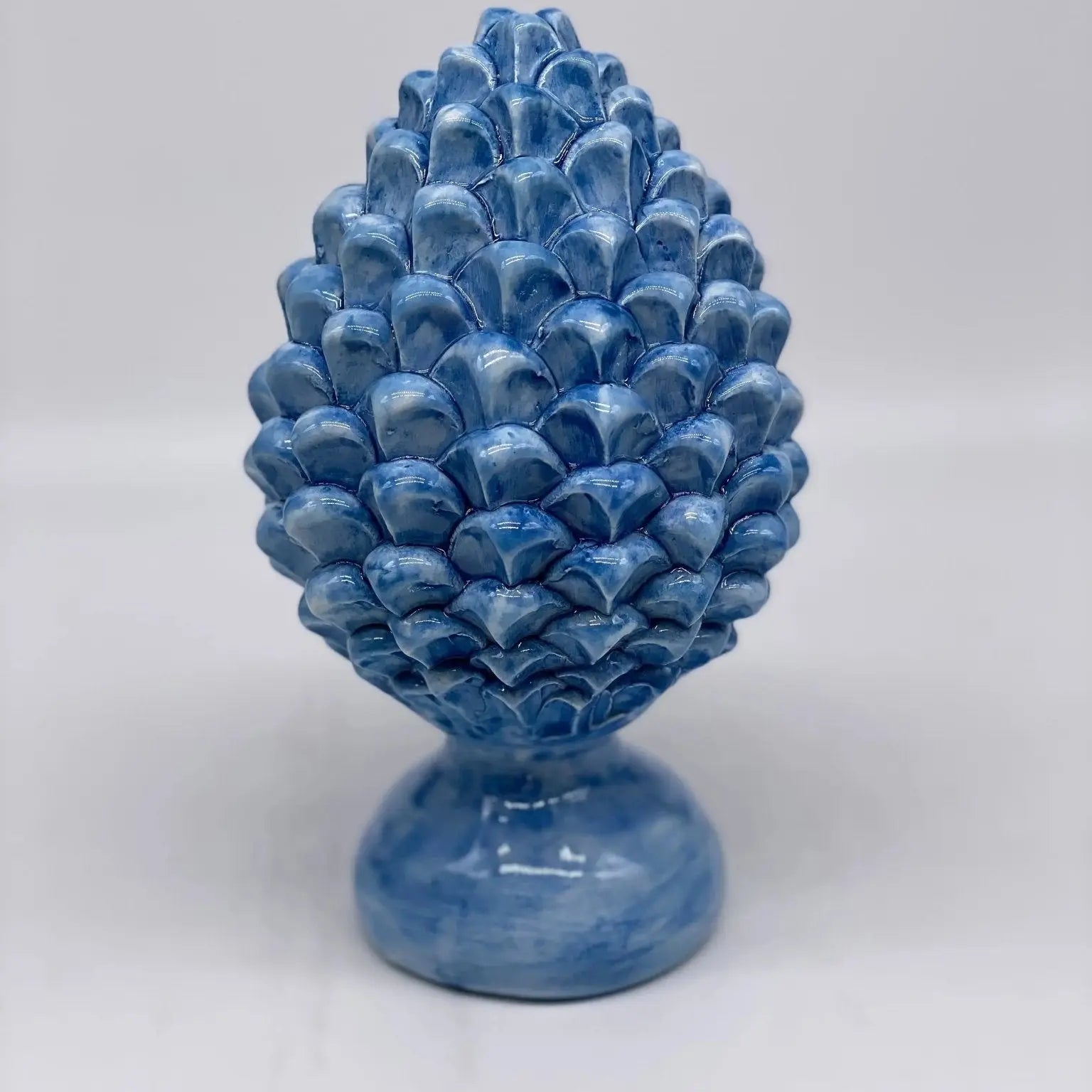 Pigna Ceramica Caltagirone cm H.20 Artigianale Linea Luis - DD CERAMICHE SICILIANE