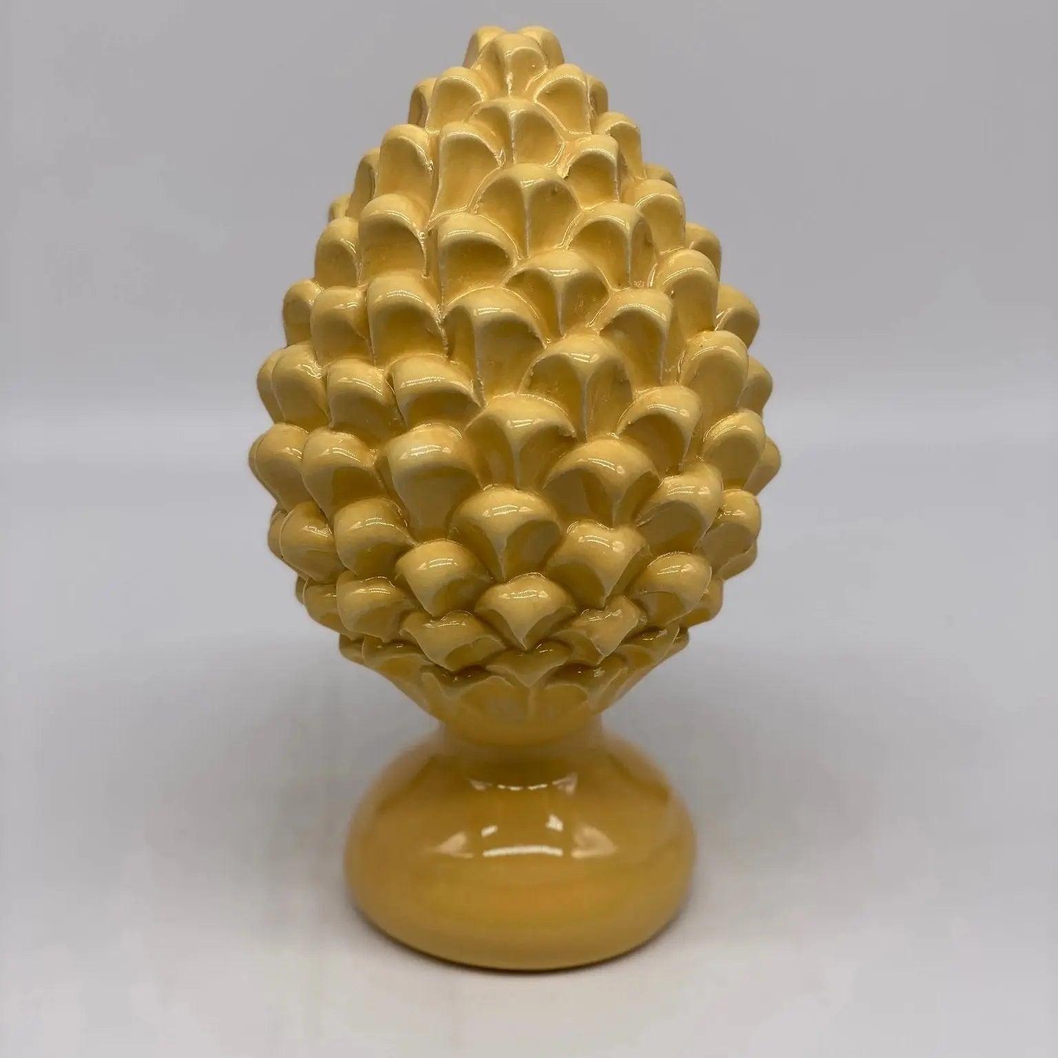 Pigna Ceramica Caltagirone cm H.20 Artigianale Linea Luis - DD CERAMICHE SICILIANE