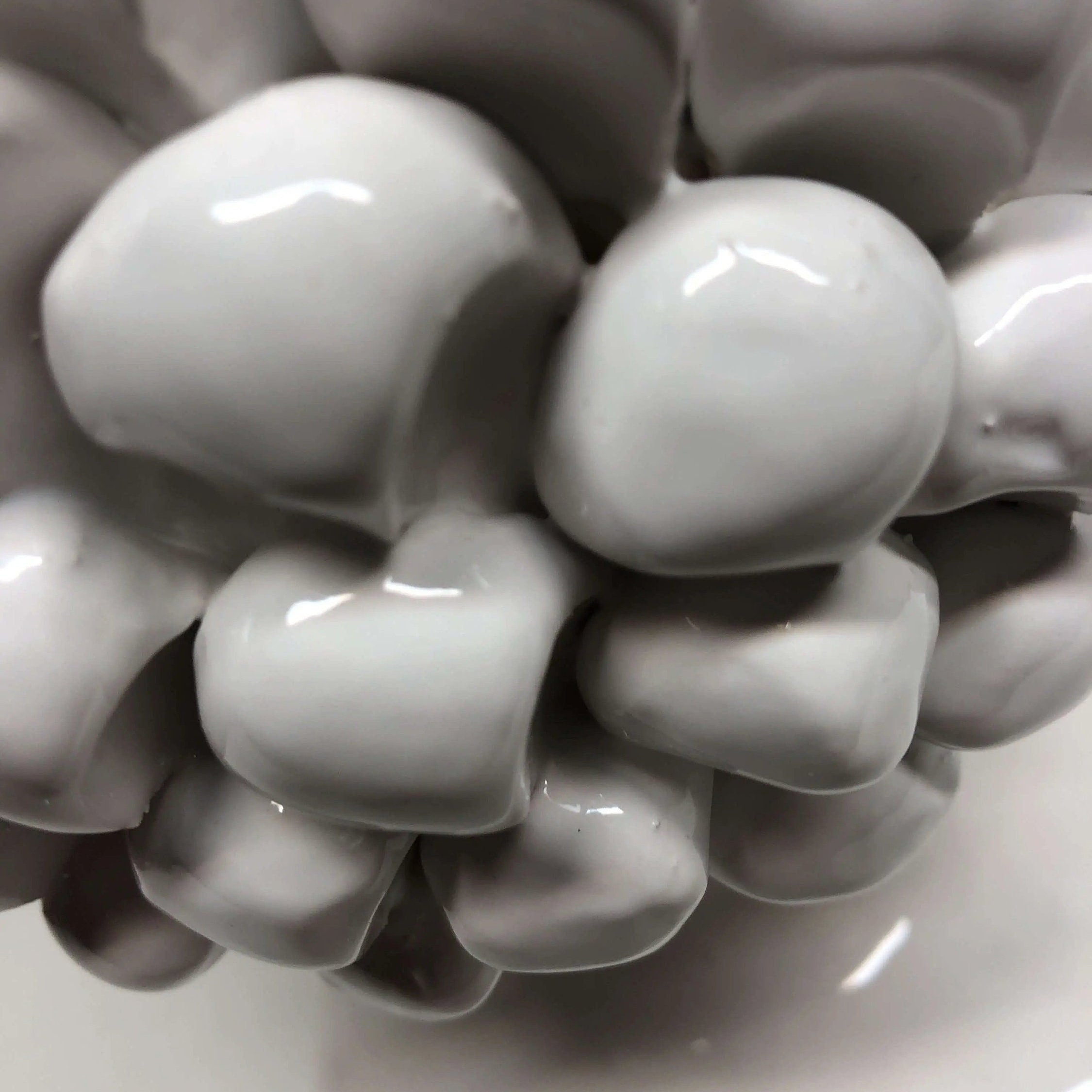 Pigna Ceramica Caltagirone cm H.30 Artigianale Bianco DD CERAMICHE SICILIANE