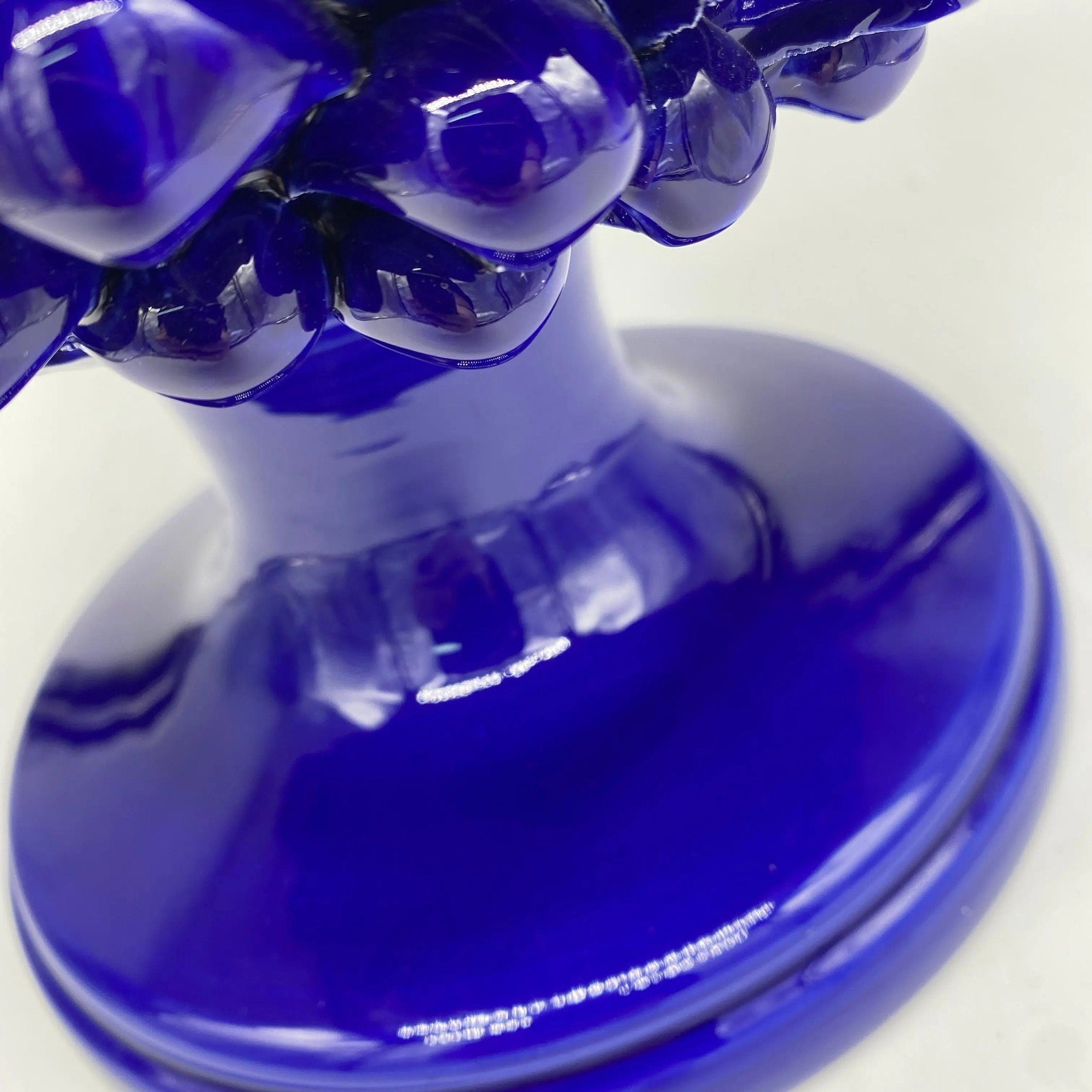 Pigna Ceramica Caltagirone cm H.40 Artigianale Blu DD CERAMICHE SICILIANE