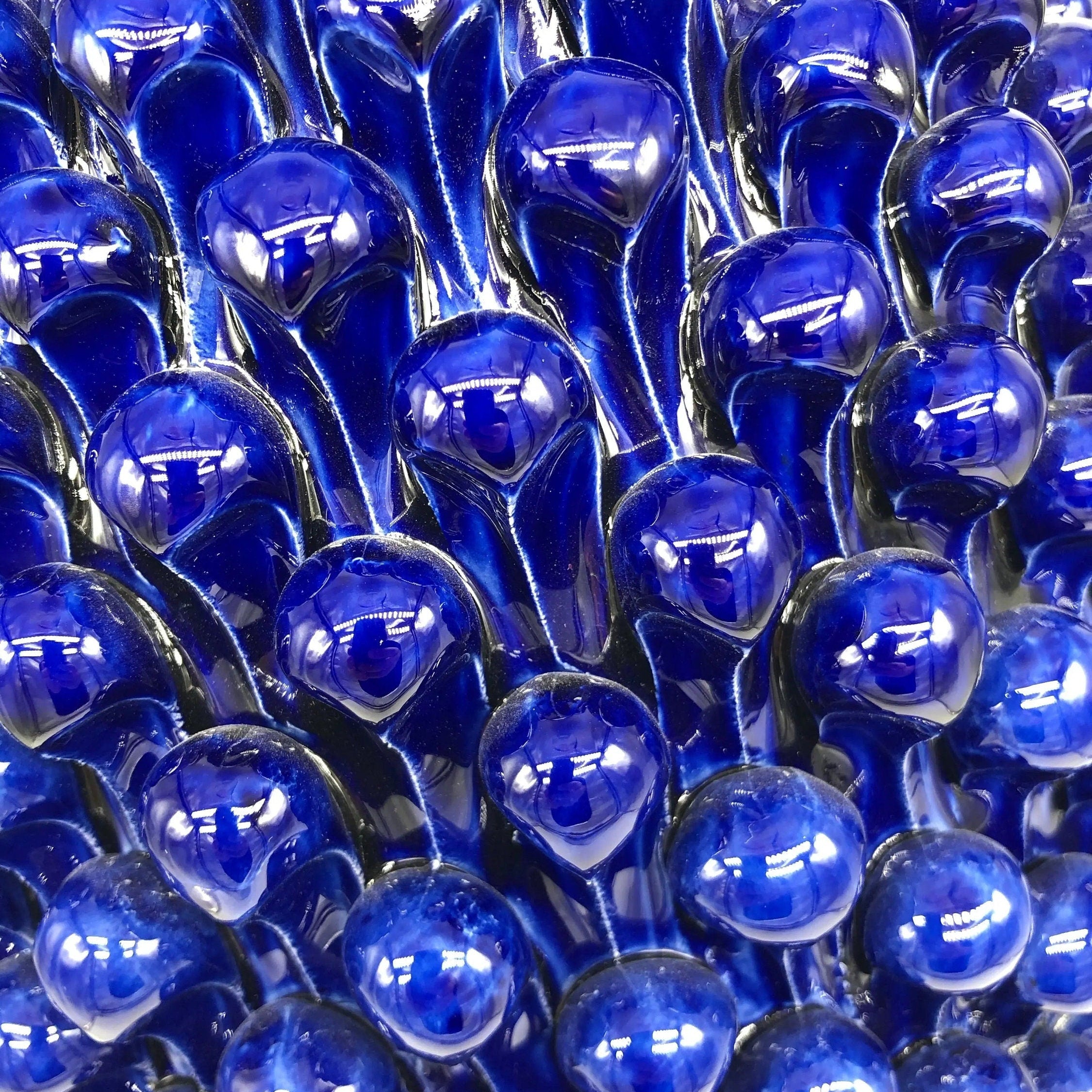 Pigna Ceramica Caltagirone cm H.50 Artigianale Blu DD CERAMICHE SICILIANE