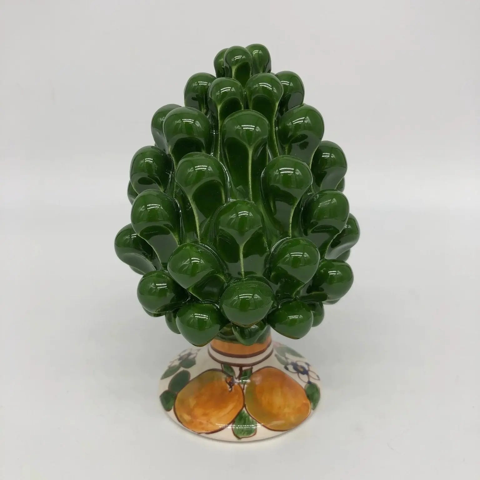 Pigna Ceramica Caltagirone Linea “4 stagioni” cm H.15 Artigianale DD CERAMICHE SICILIANE