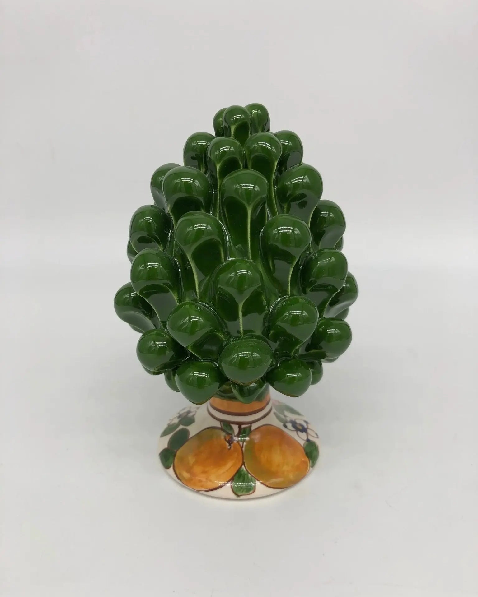 Pigna Ceramica Caltagirone Linea “4 stagioni” cm H.15 Artigianale DD CERAMICHE SICILIANE