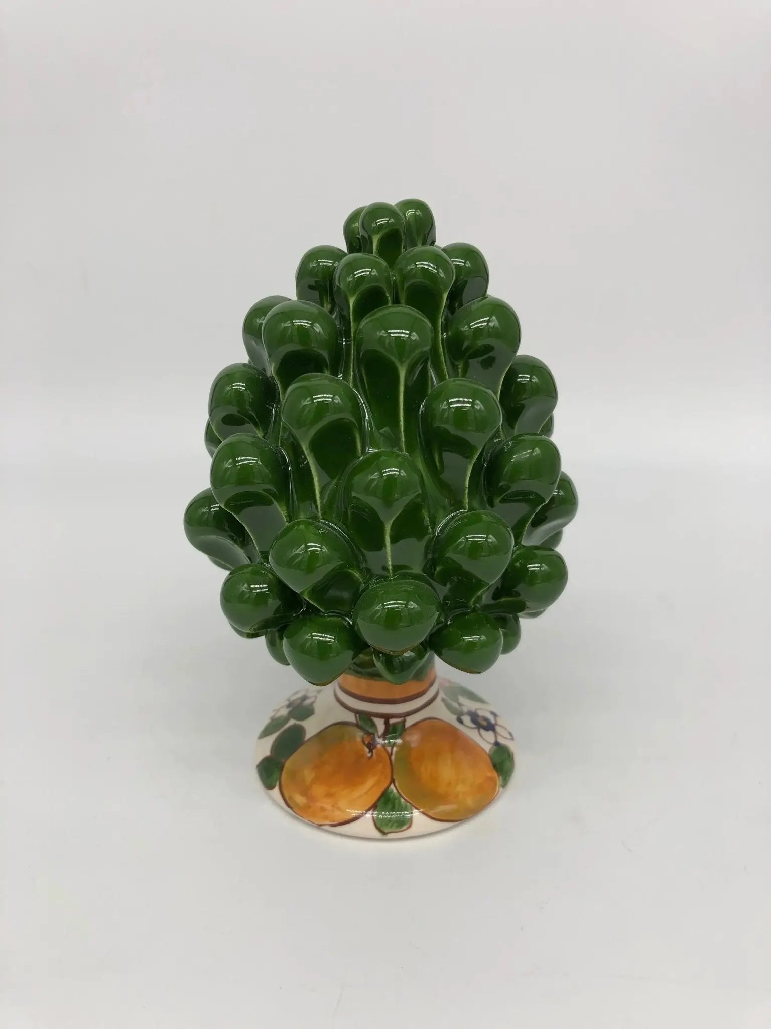 Pigna Ceramica Caltagirone Linea “4 stagioni” cm H.15 Artigianale DD CERAMICHE SICILIANE
