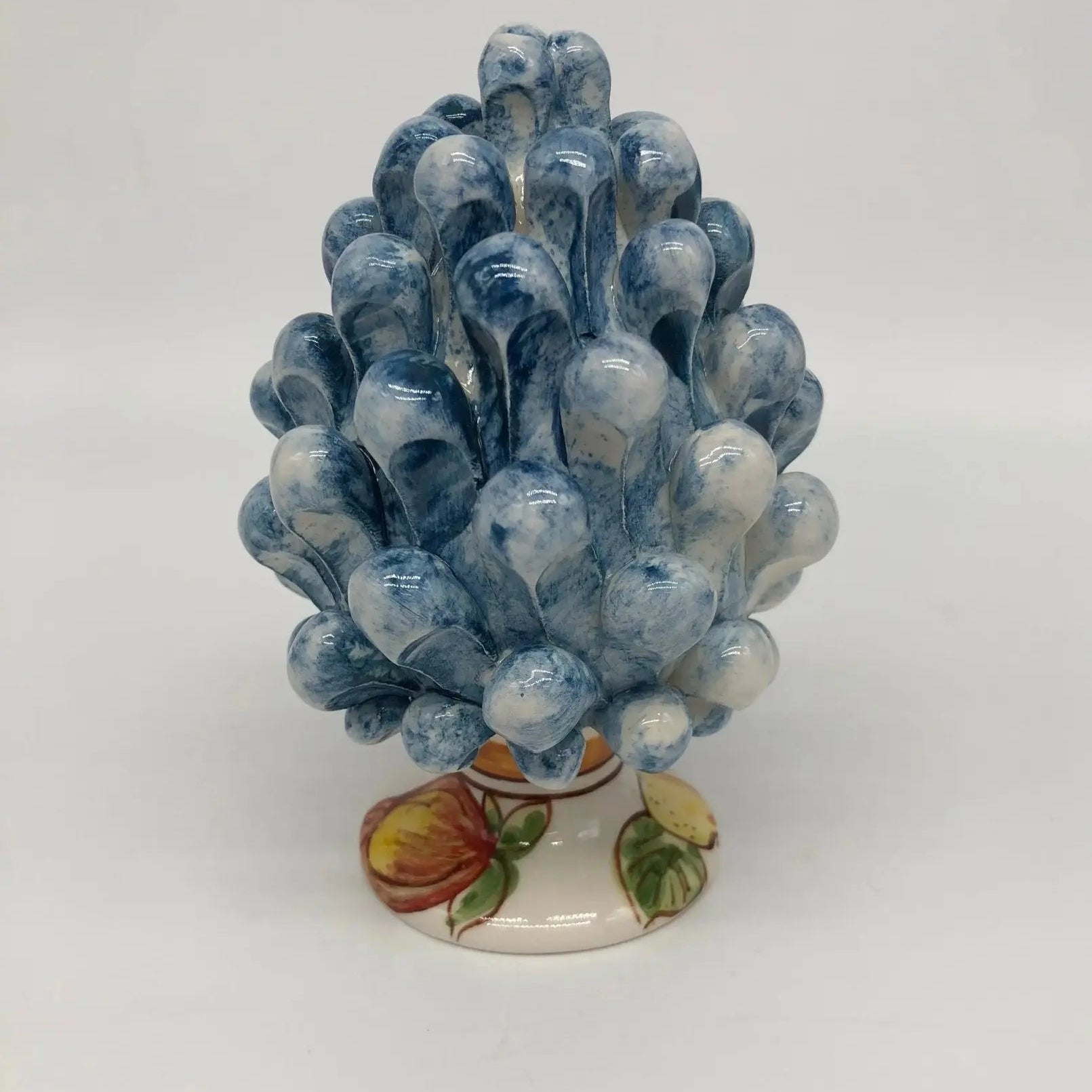 Pigna Ceramica Caltagirone Linea “4 stagioni” cm H.15 Artigianale DD CERAMICHE SICILIANE