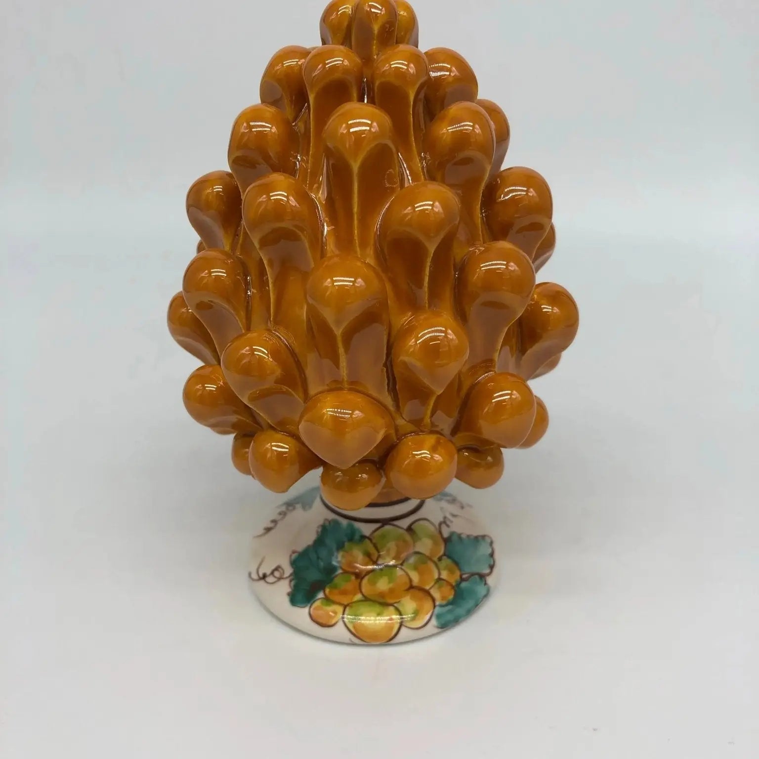Pigna Ceramica Caltagirone Linea “4 stagioni” cm H.15 Artigianale DD CERAMICHE SICILIANE