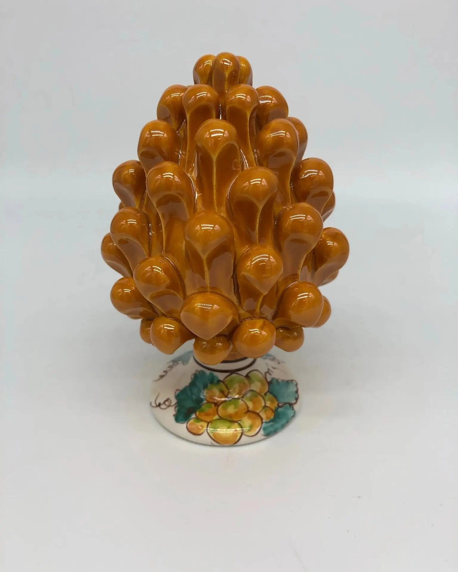 Pigna Ceramica Caltagirone Linea “4 stagioni” cm H.15 Artigianale DD CERAMICHE SICILIANE