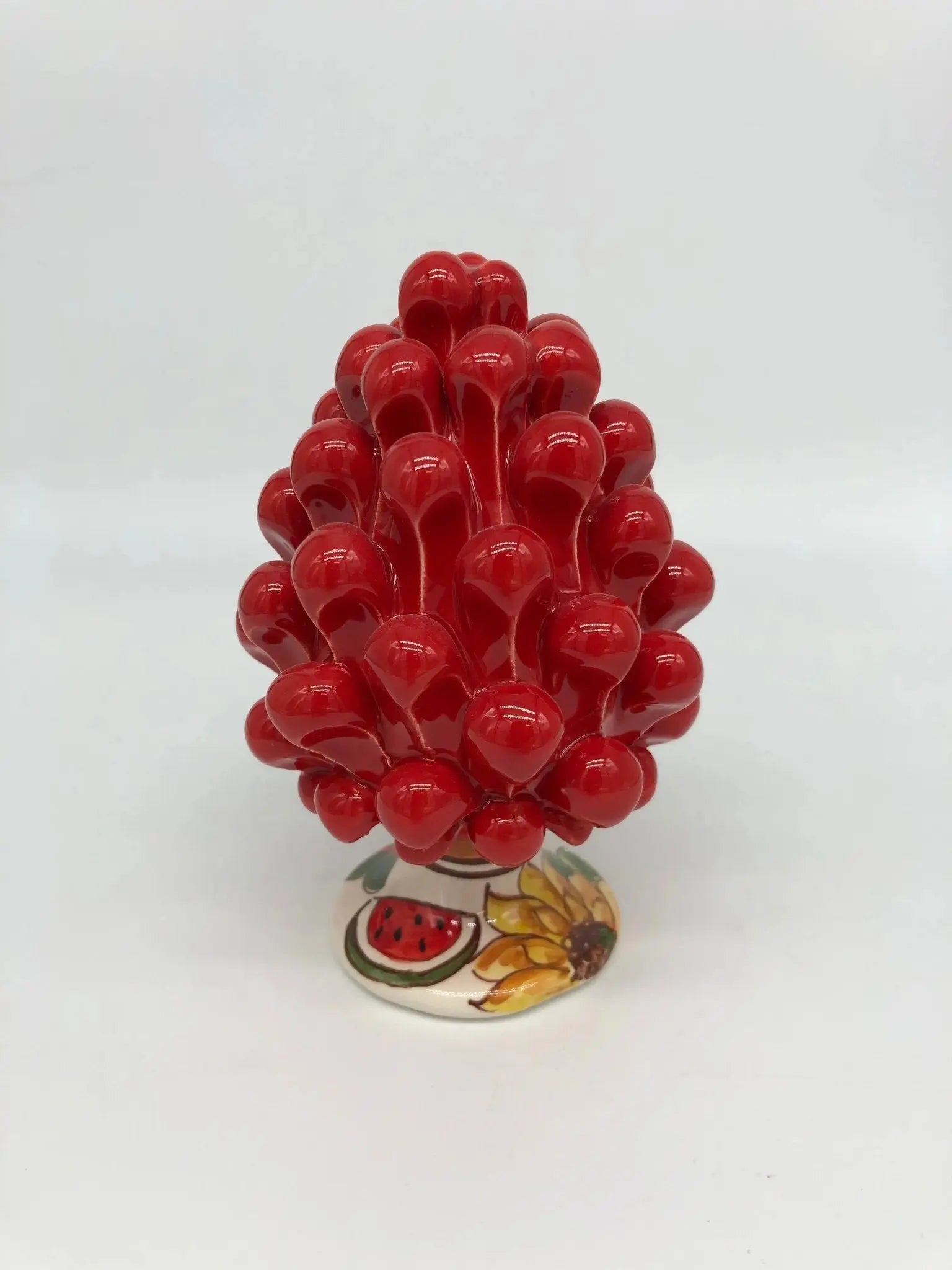 Pigna Ceramica Caltagirone Linea “4 stagioni” cm H.15 Artigianale DD CERAMICHE SICILIANE