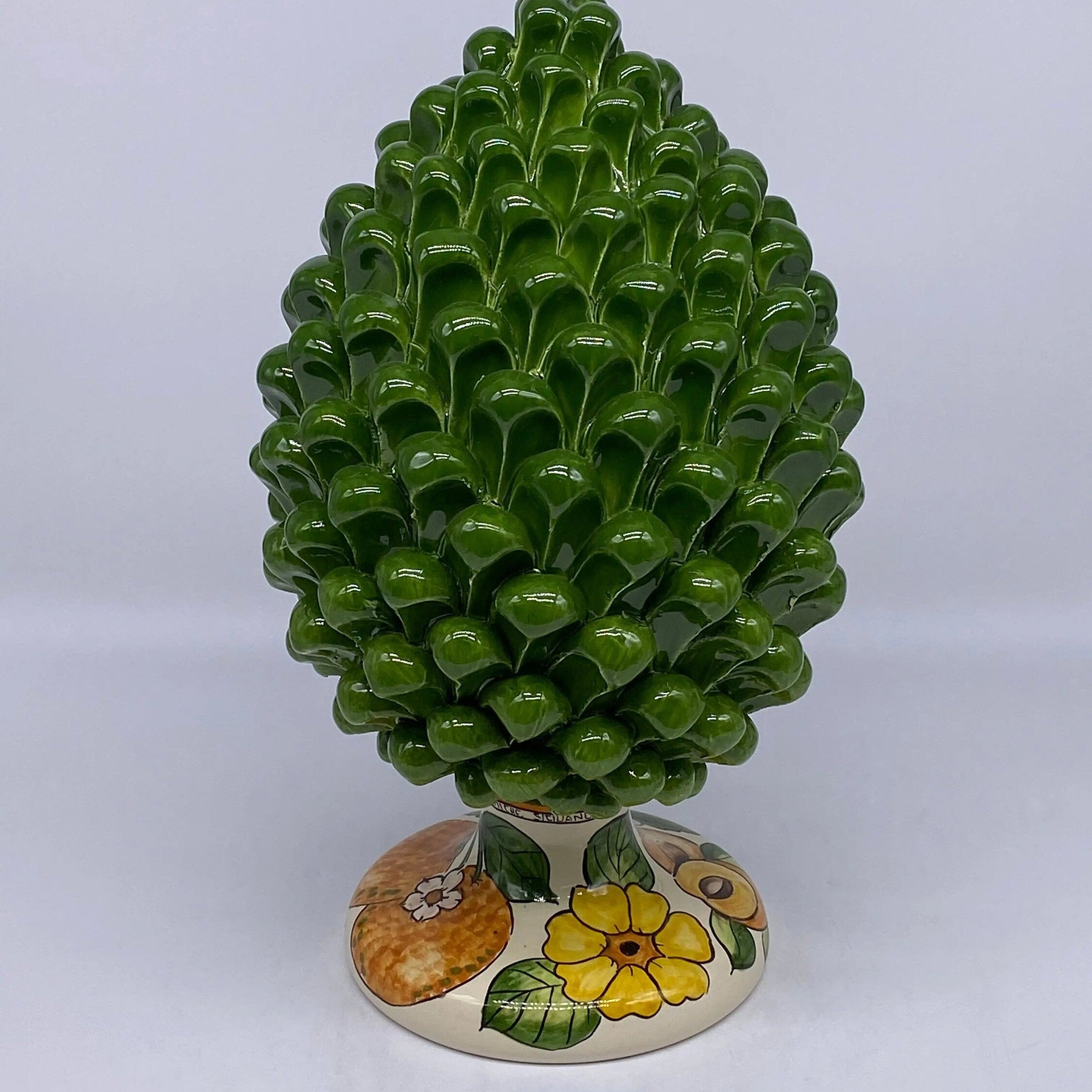 Pigna Ceramica Caltagirone Linea “4 stagioni” cm H.30 Artigianale DD CERAMICHE SICILIANE