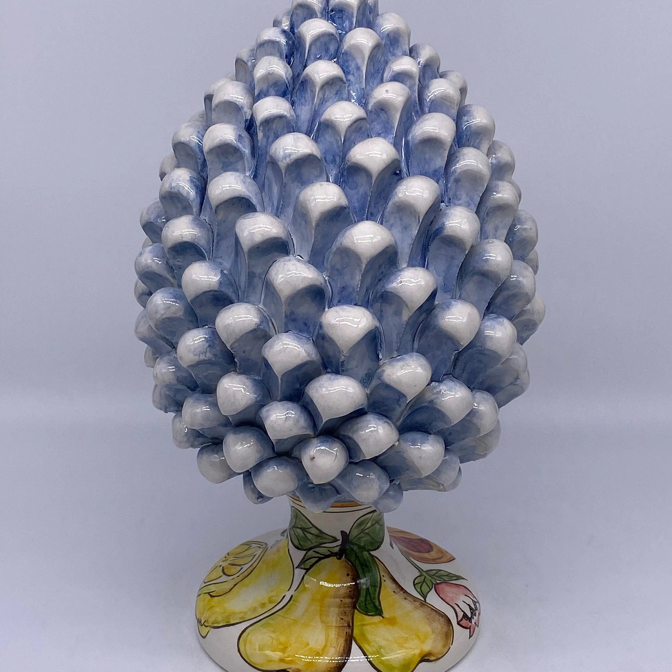 Pigna Ceramica Caltagirone Linea “4 stagioni” cm H.30 Artigianale DD CERAMICHE SICILIANE