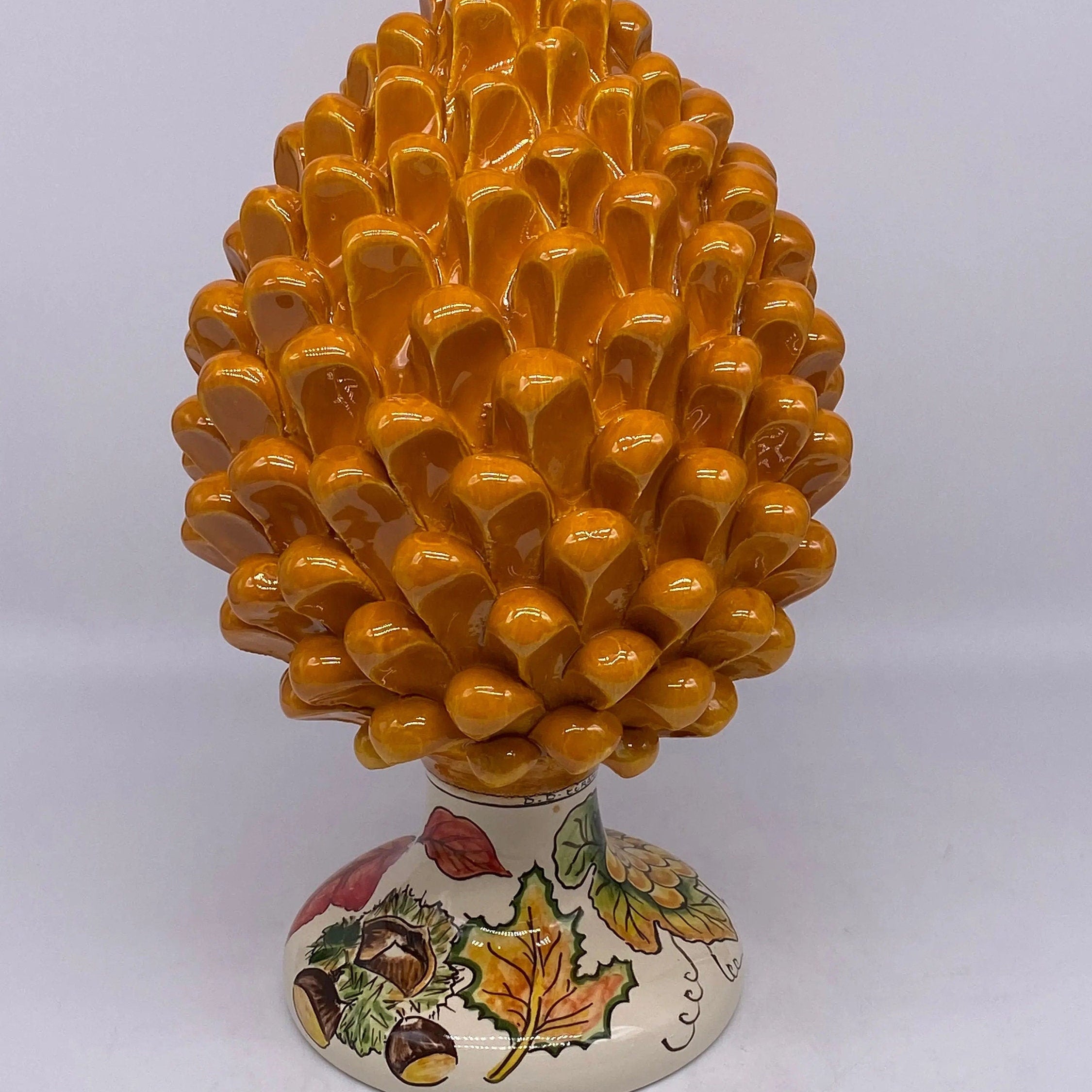 Pigna Ceramica Caltagirone Linea “4 stagioni” cm H.30 Artigianale DD CERAMICHE SICILIANE