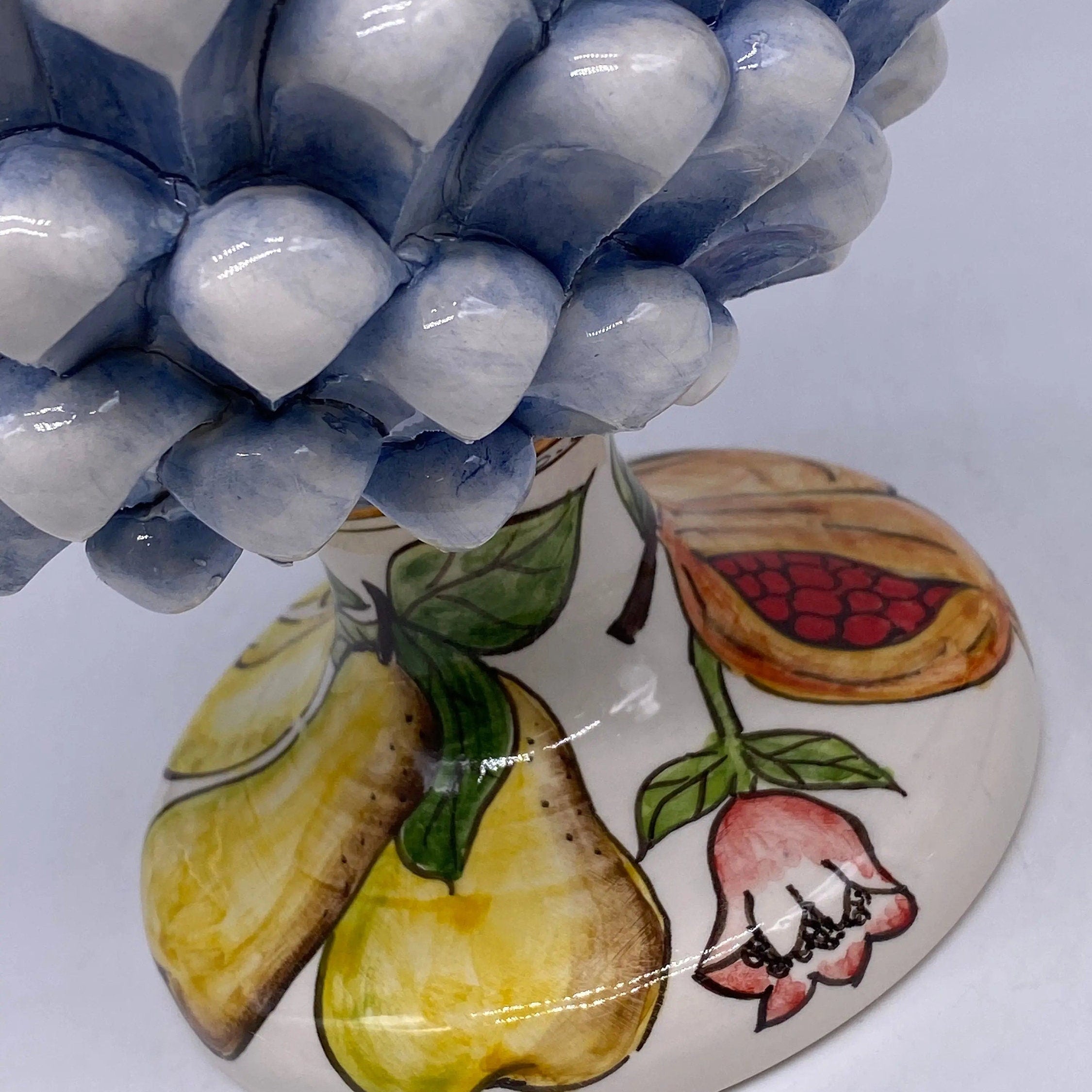 Pigna Ceramica Caltagirone Linea “4 stagioni” cm H.30 Artigianale DD CERAMICHE SICILIANE