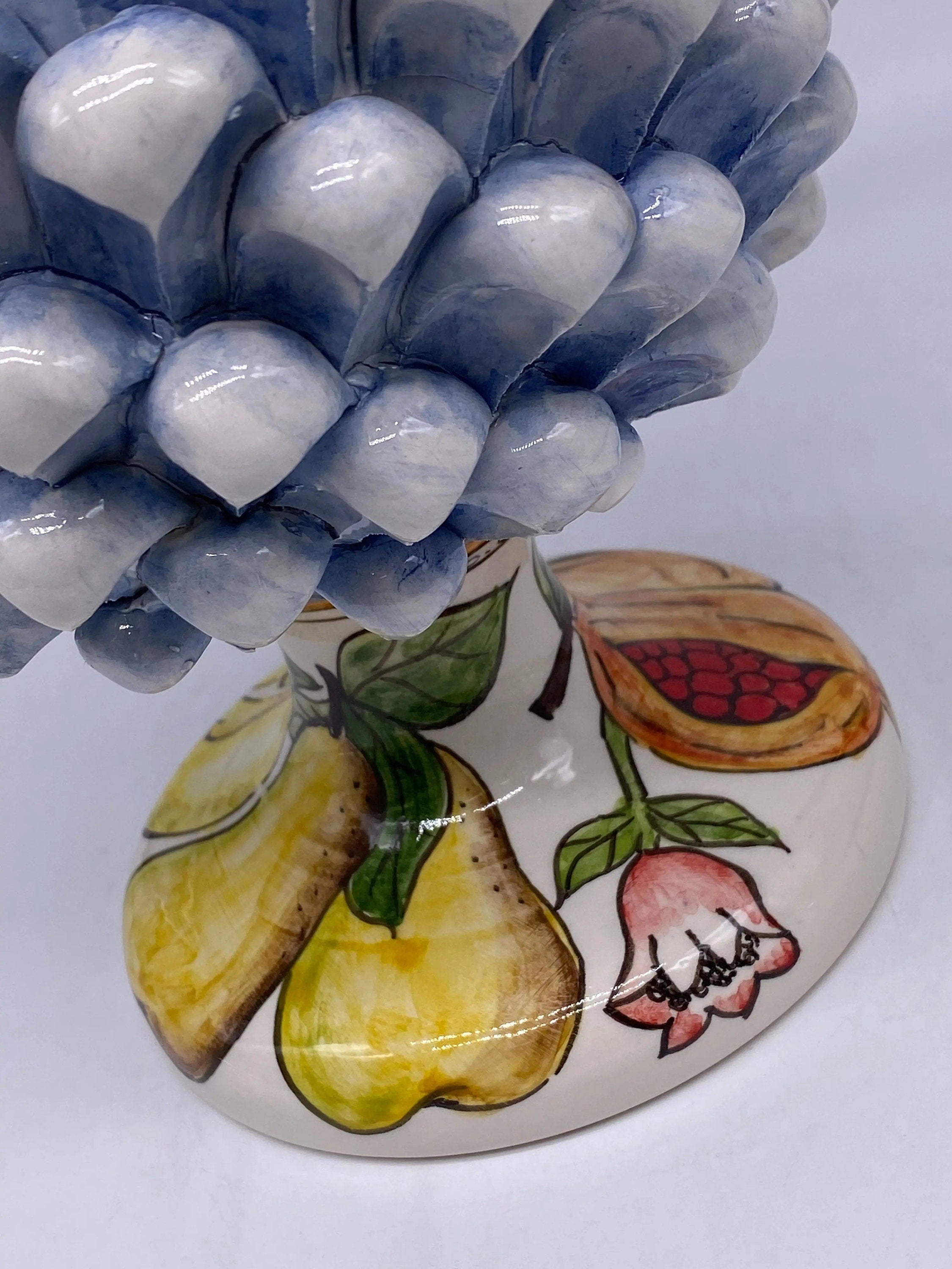 Pigna Ceramica Caltagirone Linea “4 stagioni” cm H.30 Artigianale DD CERAMICHE SICILIANE