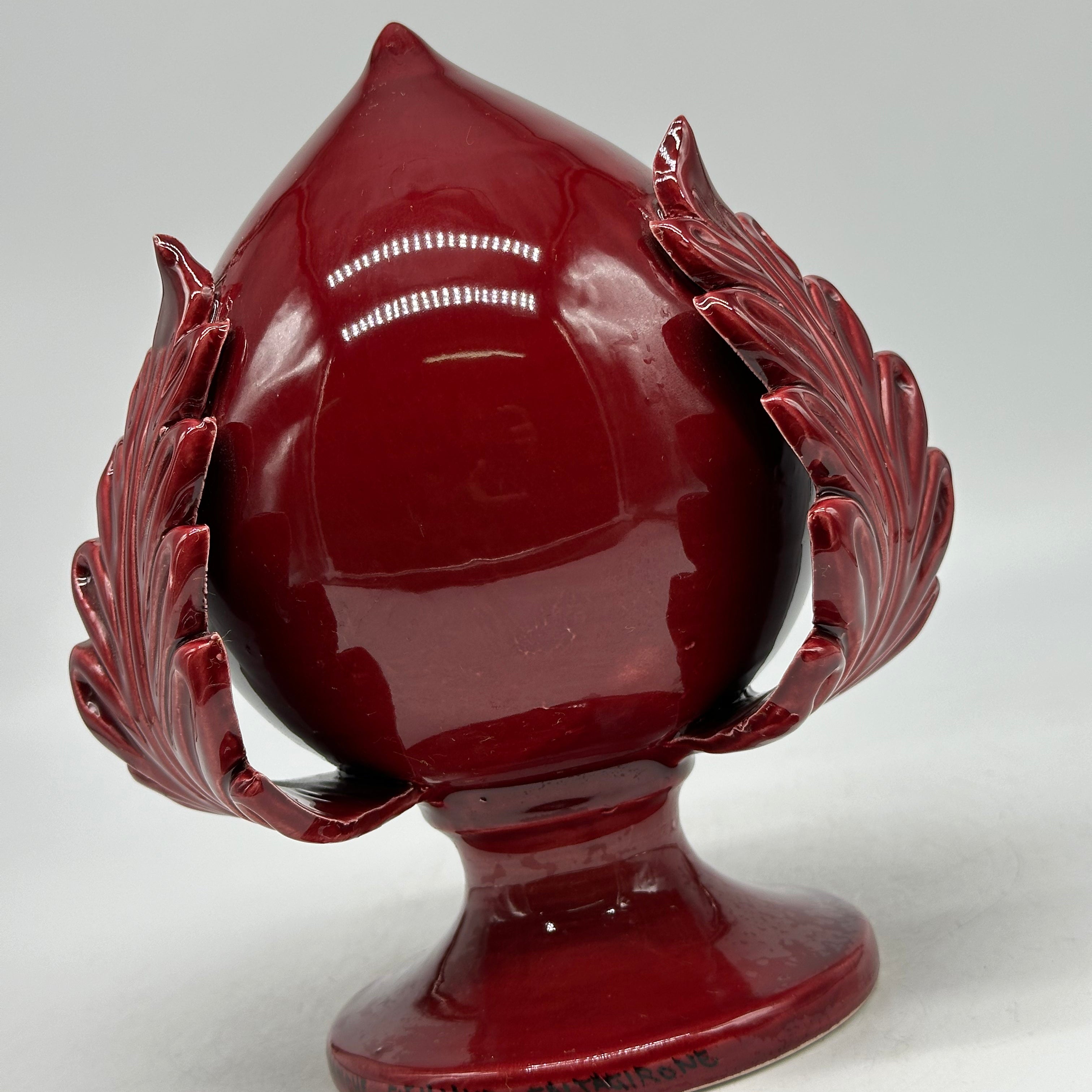 Pumo Ceramica Caltagirone cm H.20 Artigianale Bordeaux - PUMI