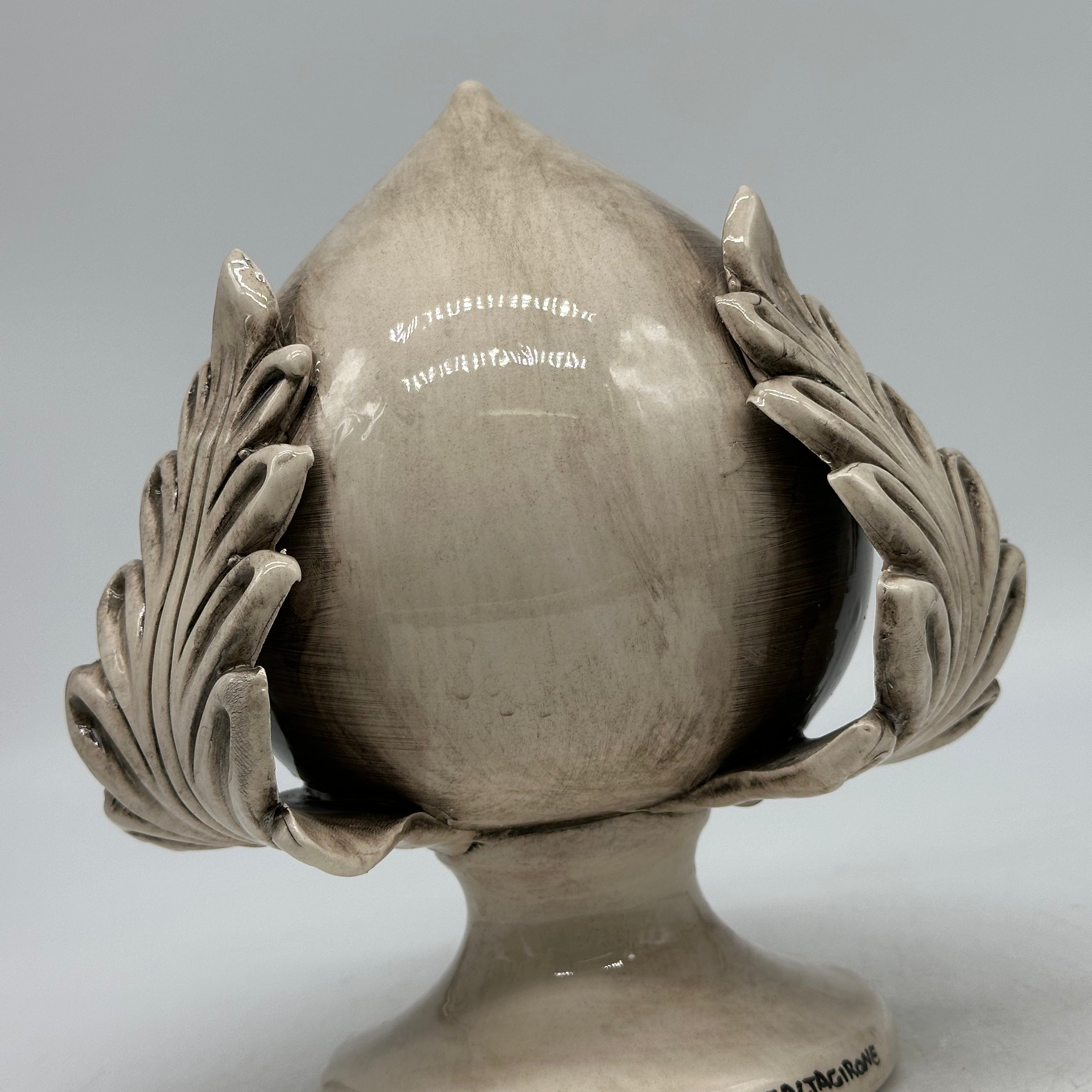 Pumo Ceramica Caltagirone cm H.20 Artigianale Écru - PUMI