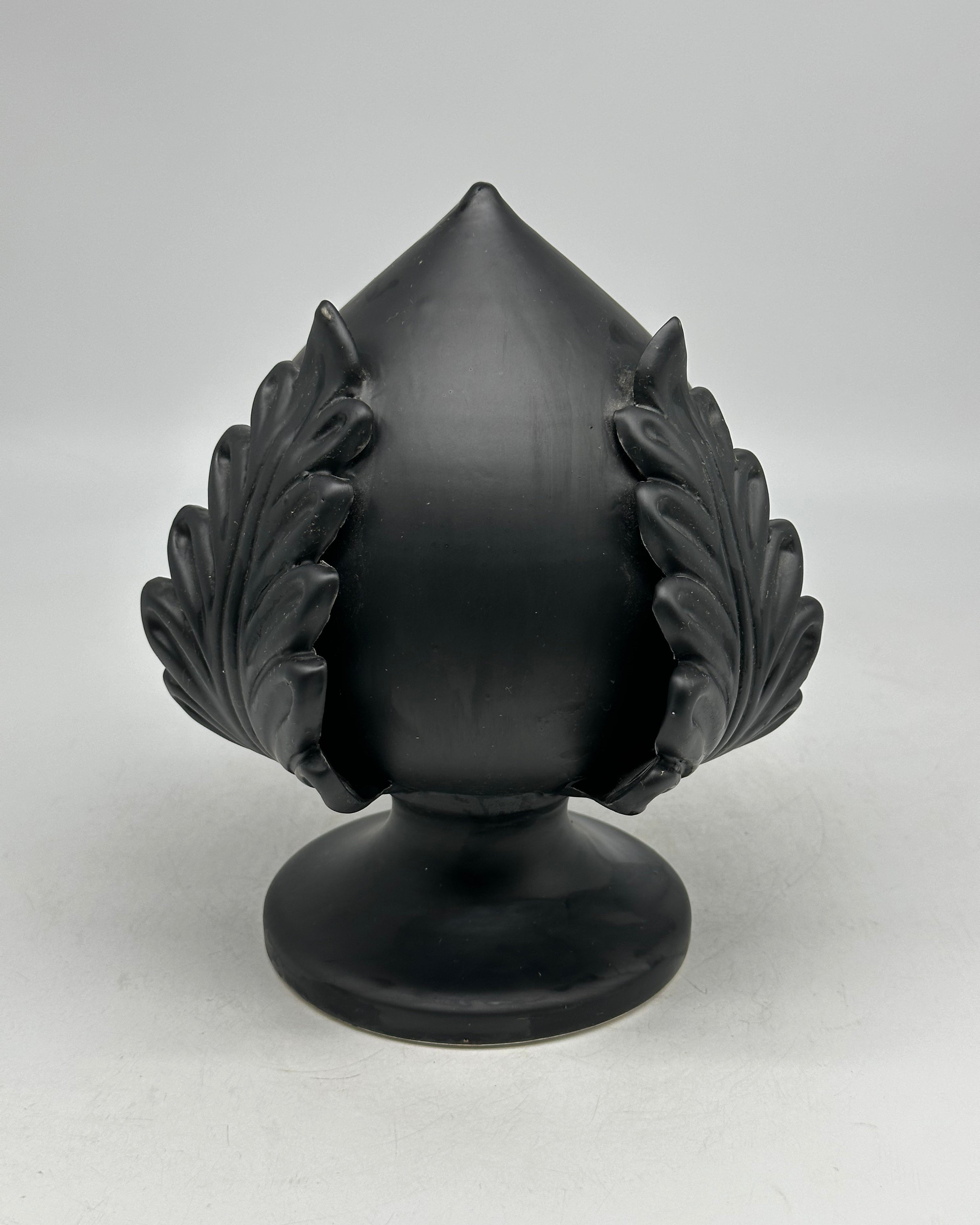 Pumo Ceramica Caltagirone cm H.20 Artigianale Nero Opaco - PUMI