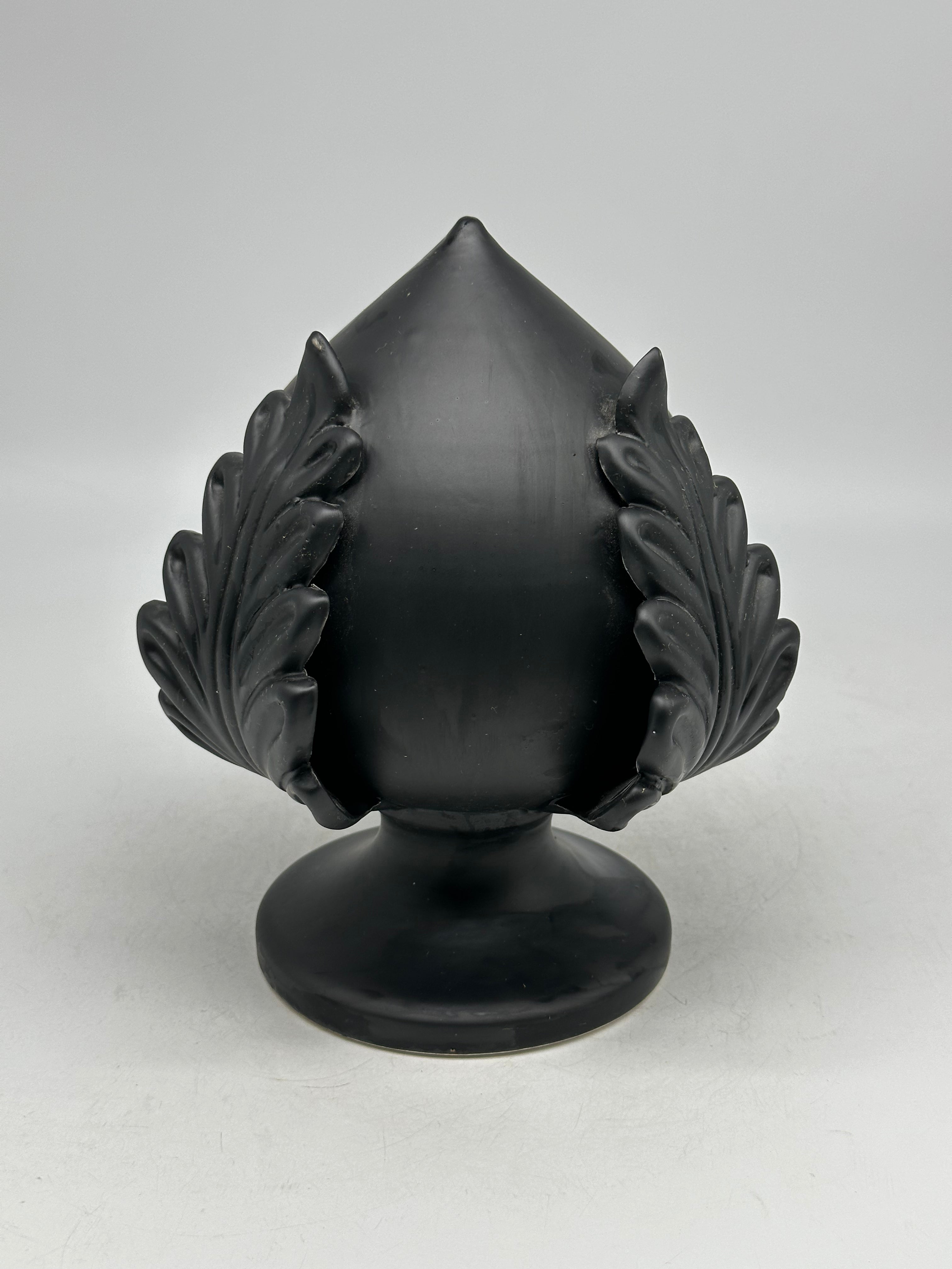 Pumo Ceramica Caltagirone cm H.20 Artigianale Nero Opaco - PUMI