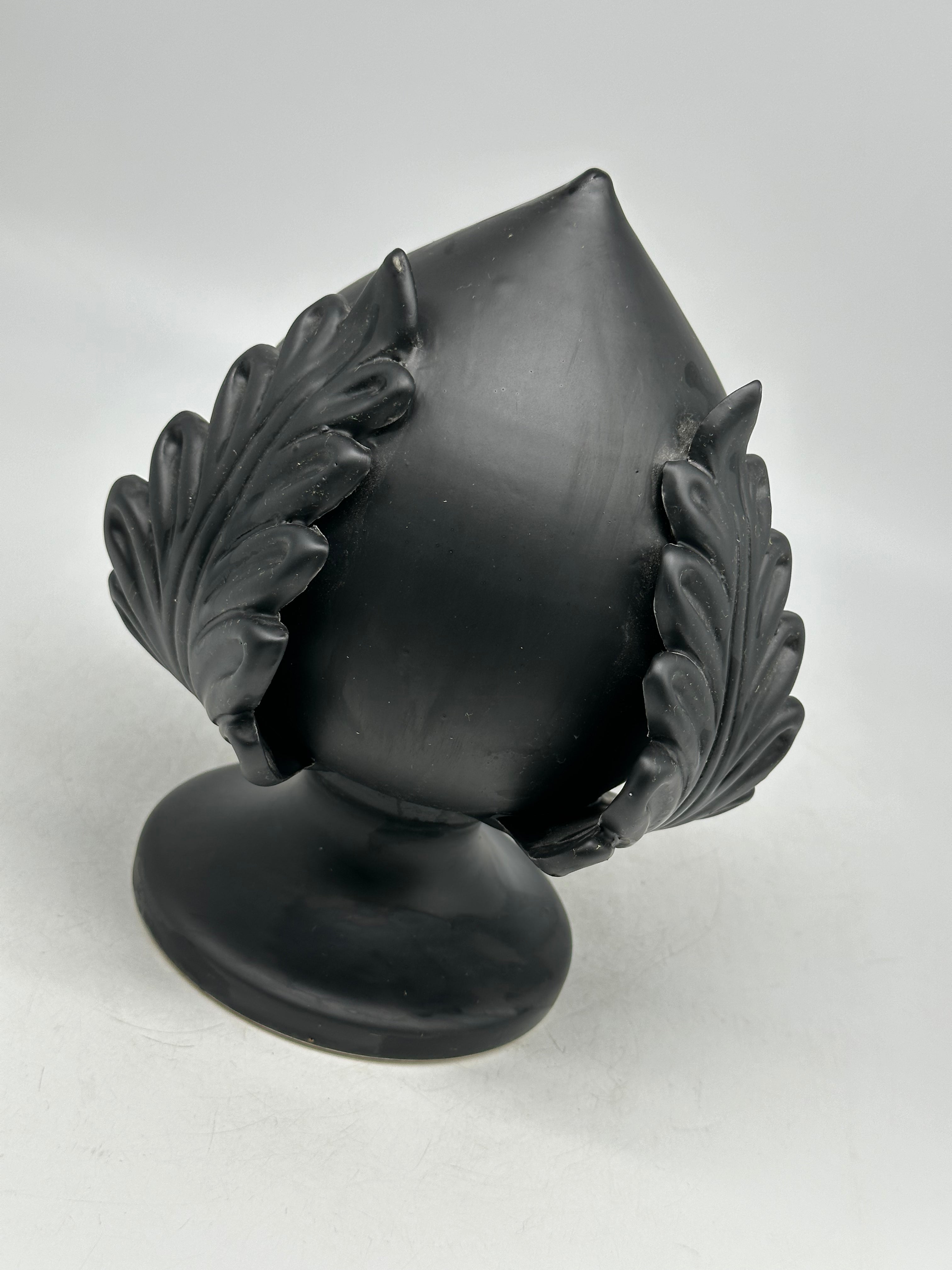 Pumo Ceramica Caltagirone cm H.20 Artigianale Nero Opaco - PUMI