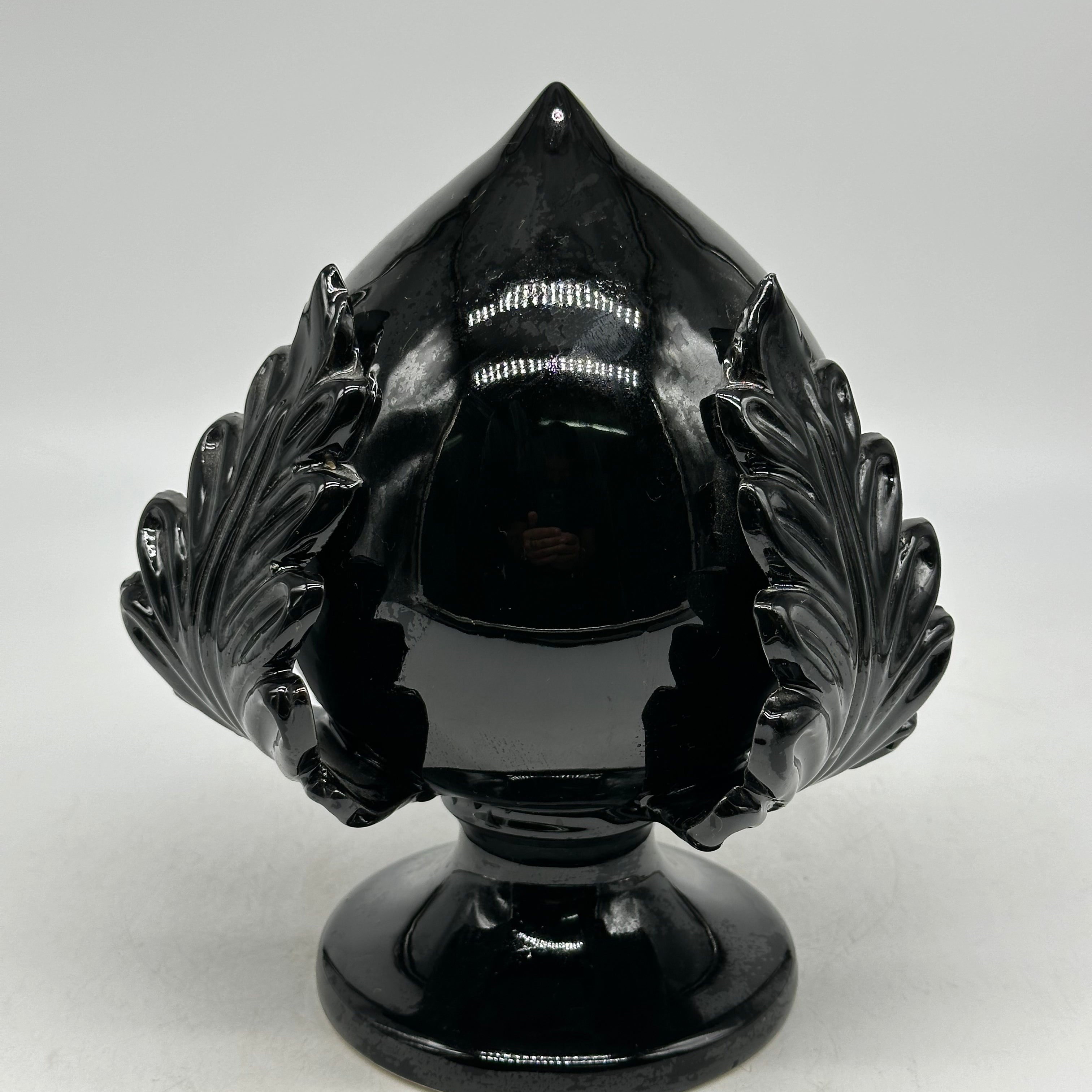 Pumo Ceramica Caltagirone cm H.20 Artigianale Nero - PUMI