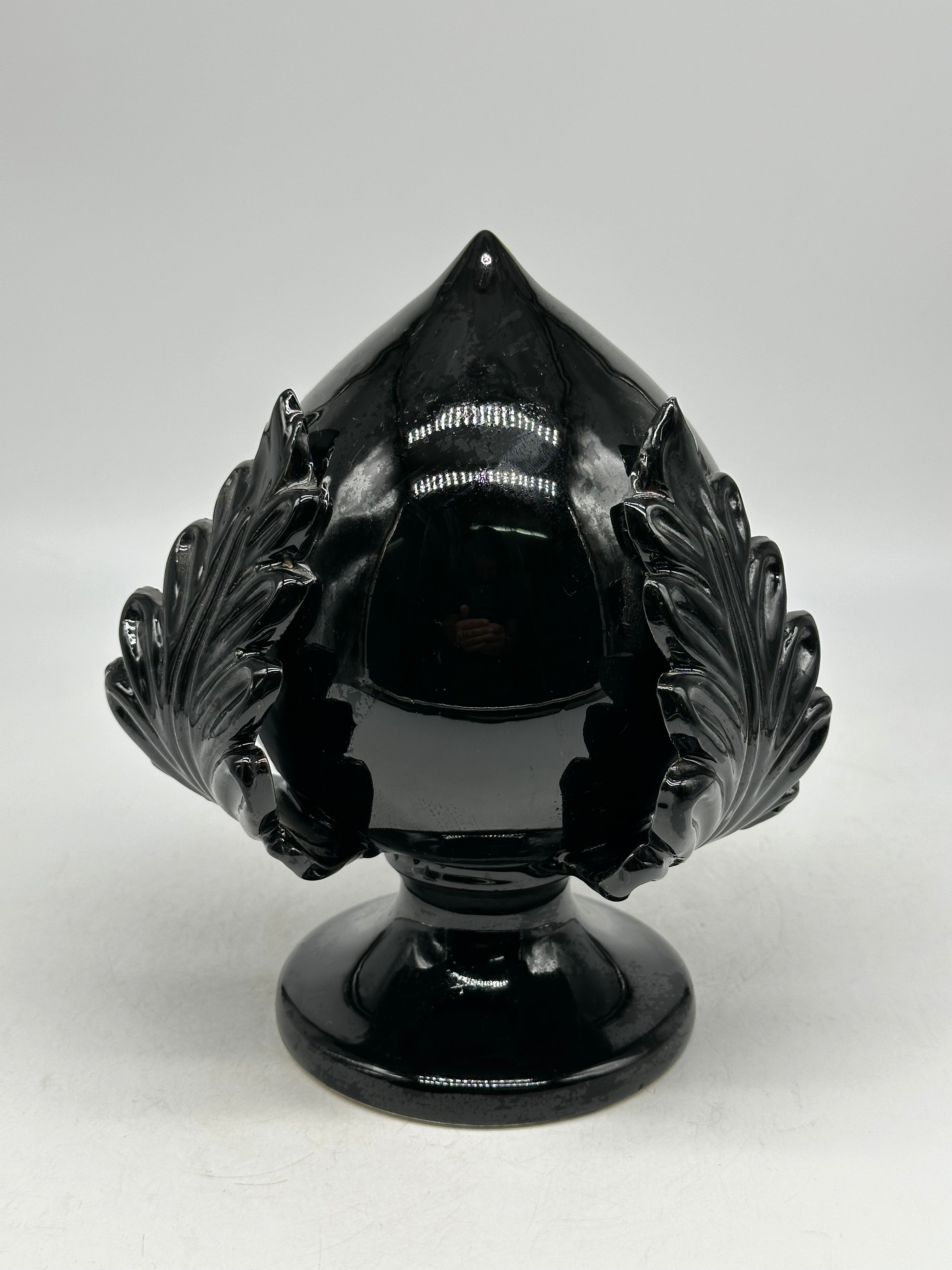 Pumo Ceramica Caltagirone cm H.20 Artigianale Nero - PUMI