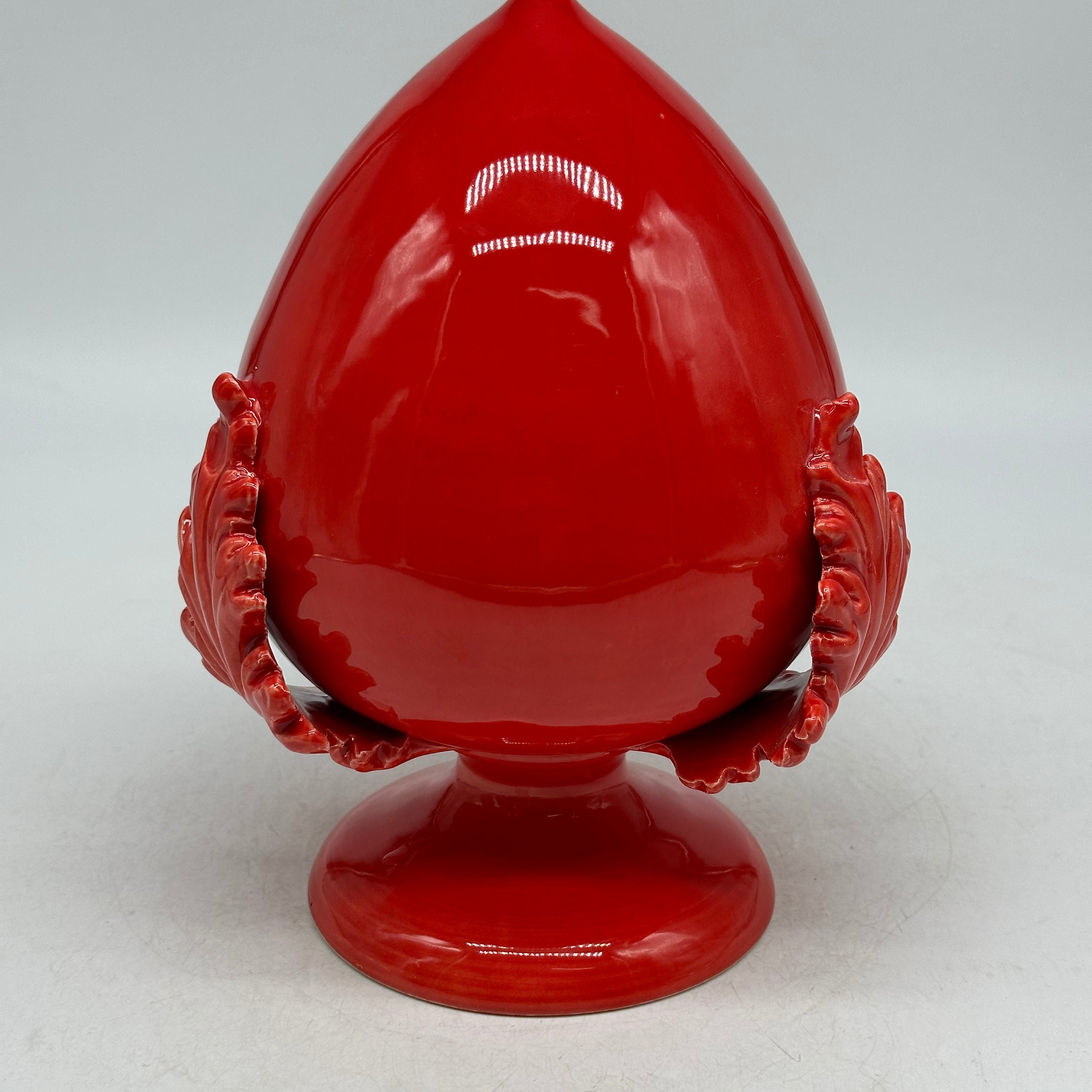 Pumo Ceramica Caltagirone cm H.20 Artigianale Rosso - PUMI