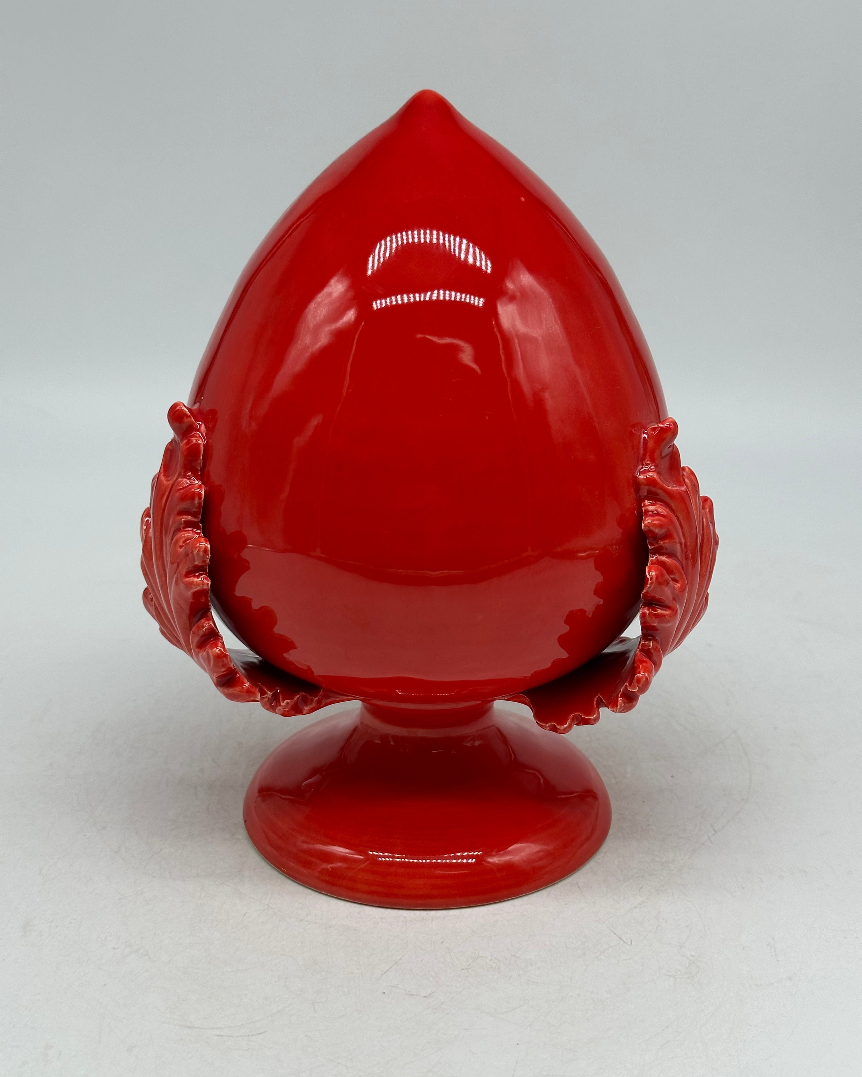 Pumo Ceramica Caltagirone cm H.20 Artigianale Rosso - PUMI