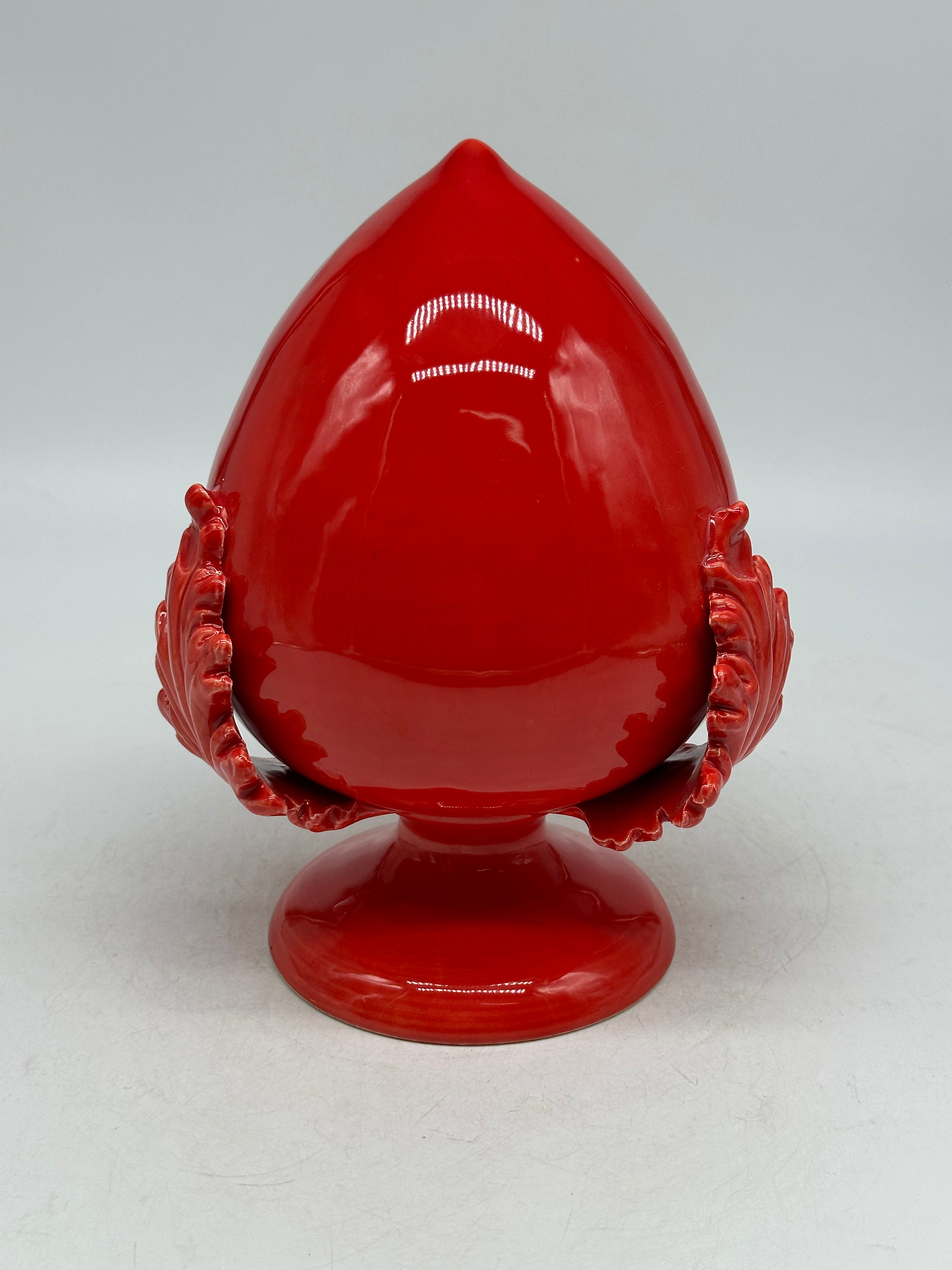 Pumo Ceramica Caltagirone cm H.20 Artigianale Rosso - PUMI