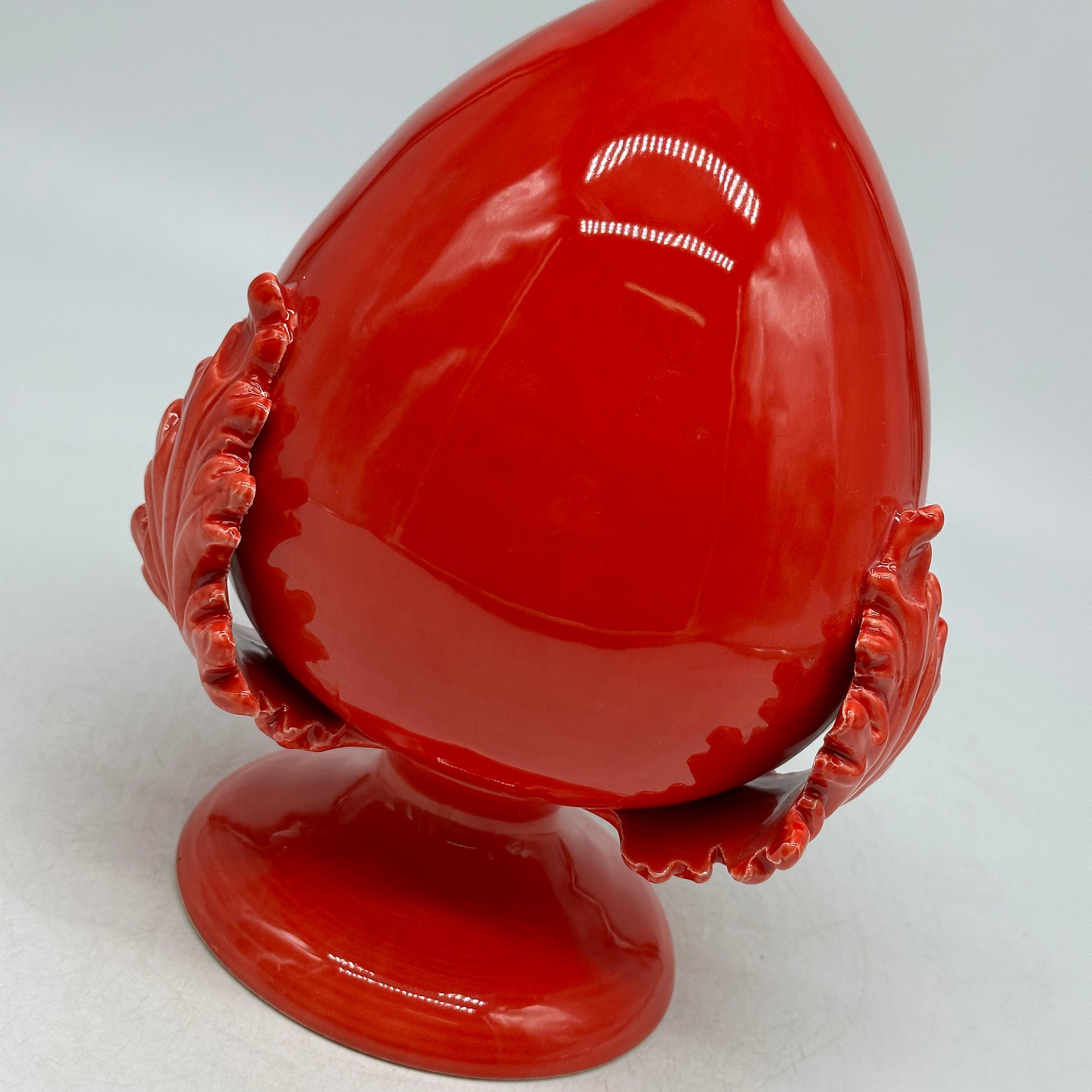 Pumo Ceramica Caltagirone cm H.20 Artigianale Rosso - PUMI