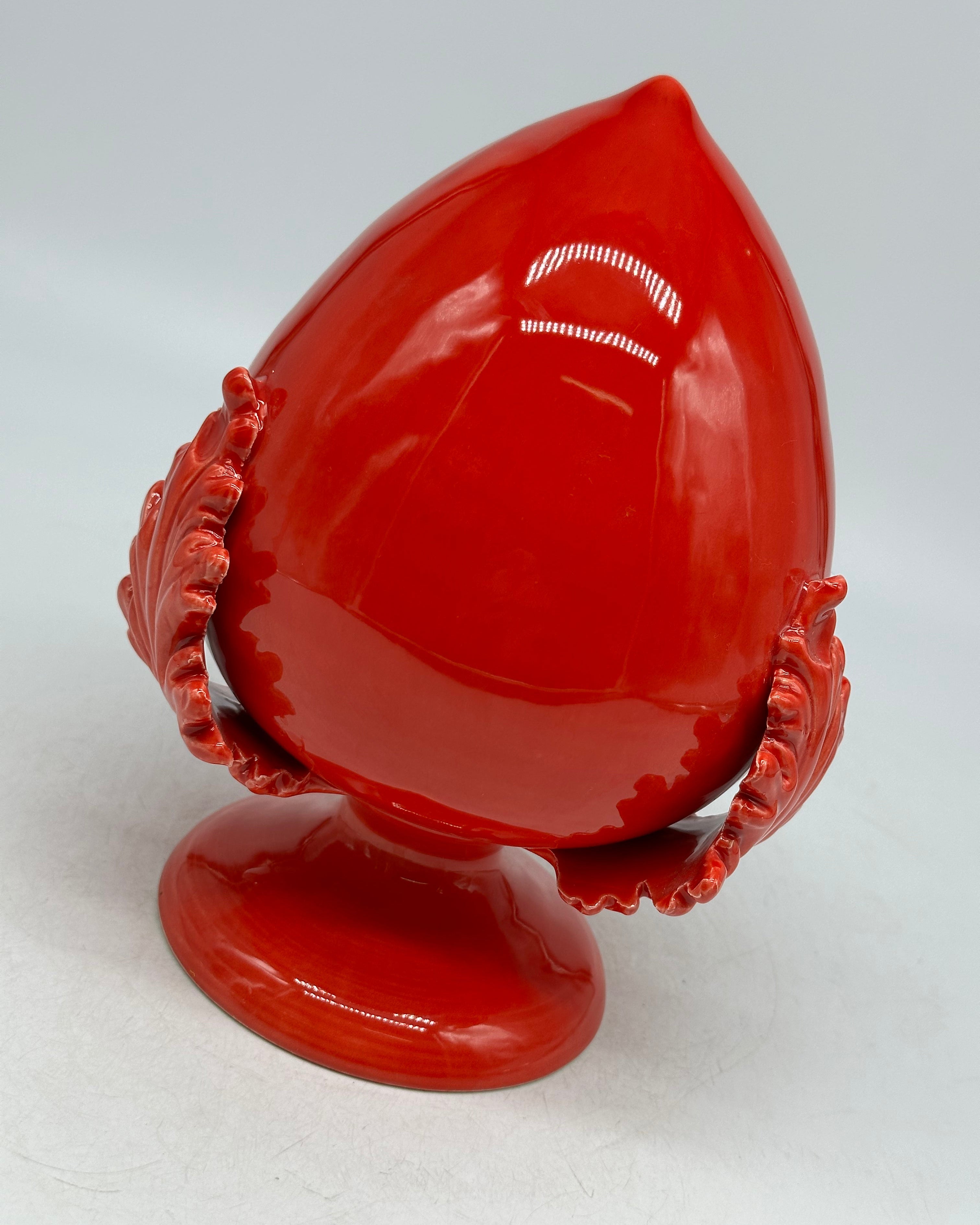 Pumo Ceramica Caltagirone cm H.20 Artigianale Rosso - PUMI