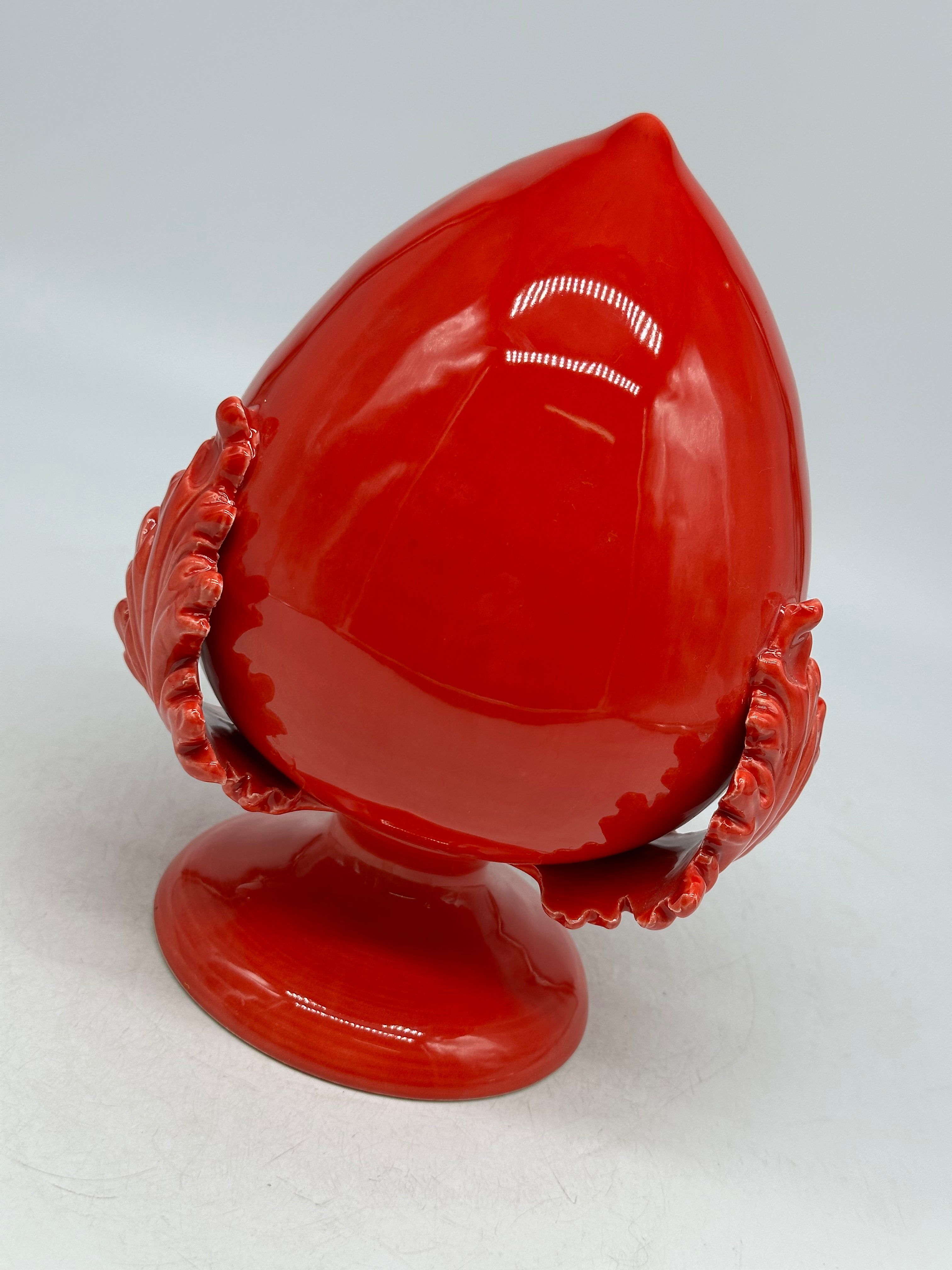 Pumo Ceramica Caltagirone cm H.20 Artigianale Rosso - PUMI