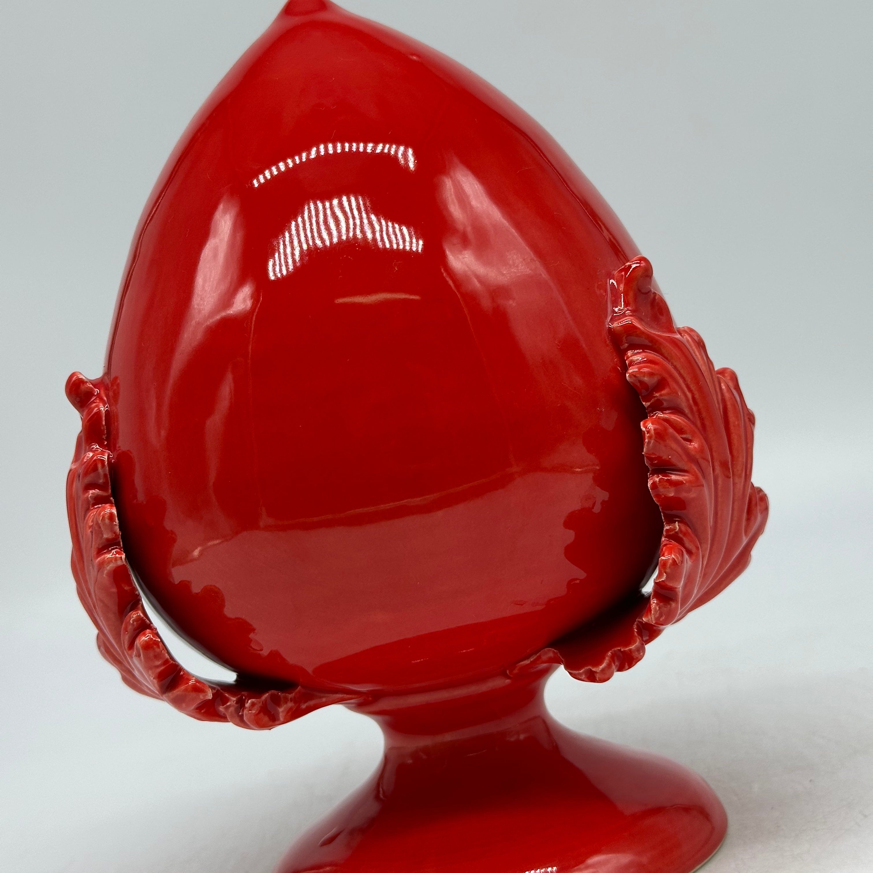 Pumo Ceramica Caltagirone cm H.20 Artigianale Rosso - PUMI