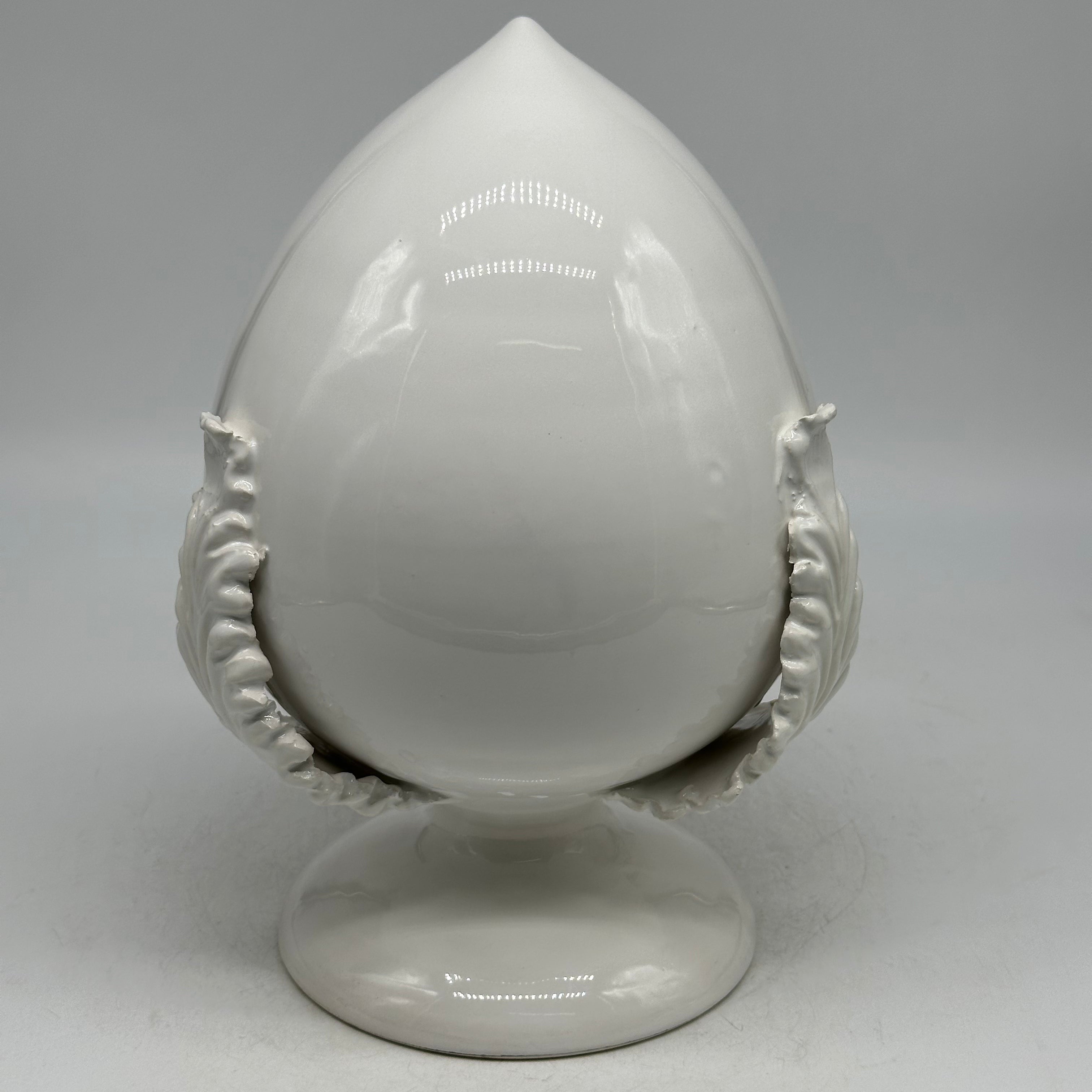 Pumo Ceramica Caltagirone cm H.25 Artigianale Bianco - PUMI