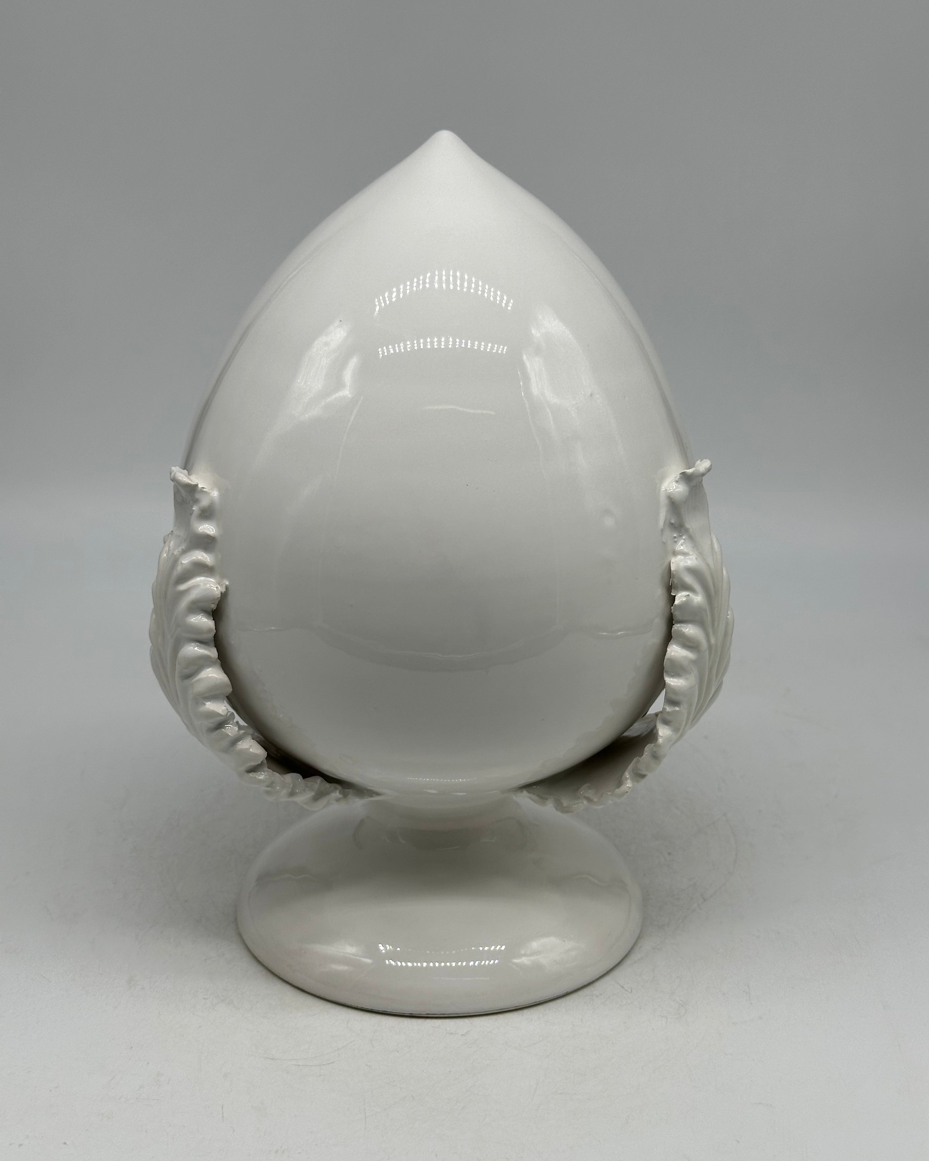 Pumo Ceramica Caltagirone cm H.25 Artigianale Bianco - PUMI