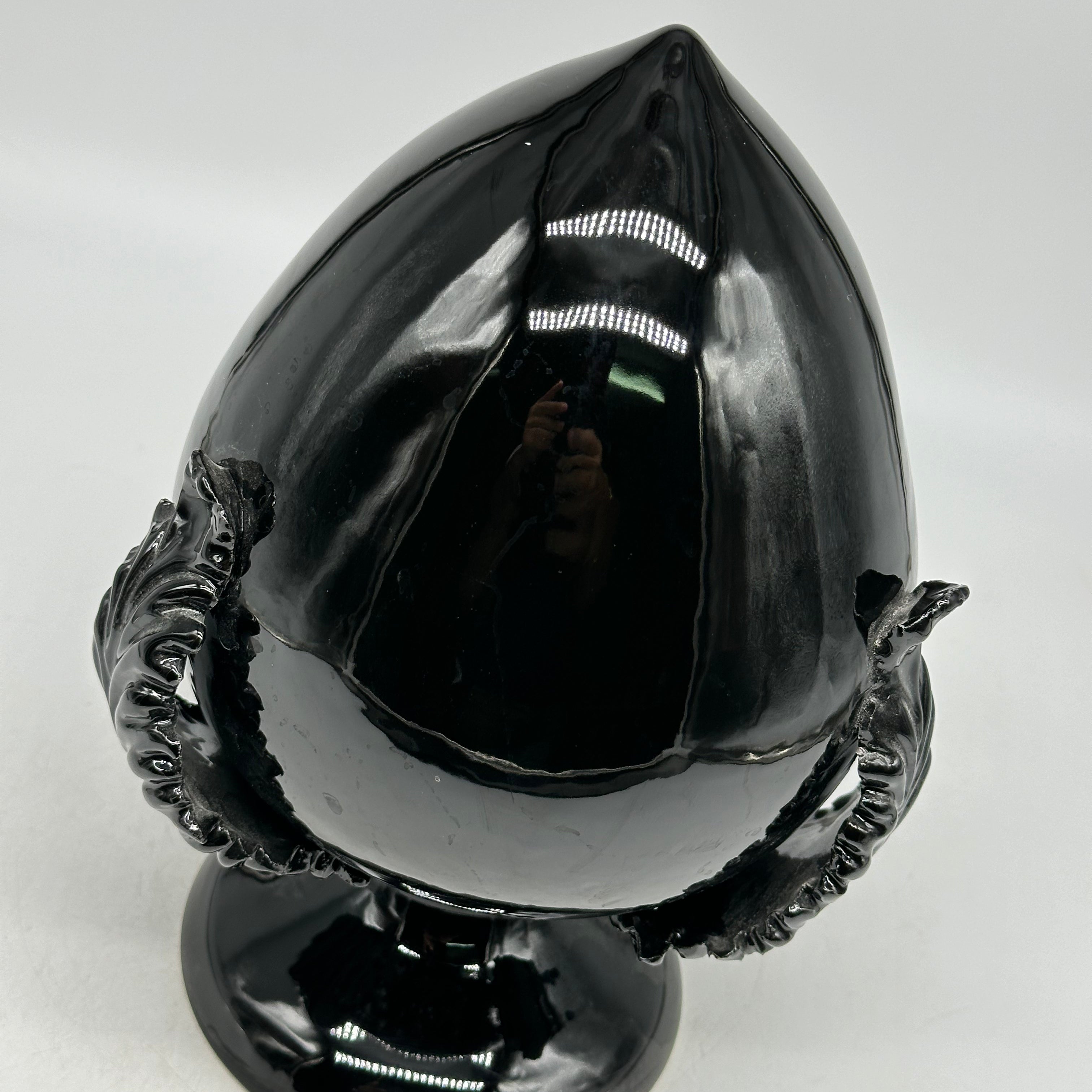 Pumo Ceramica Caltagirone cm H.25 Artigianale Nero - PUMI