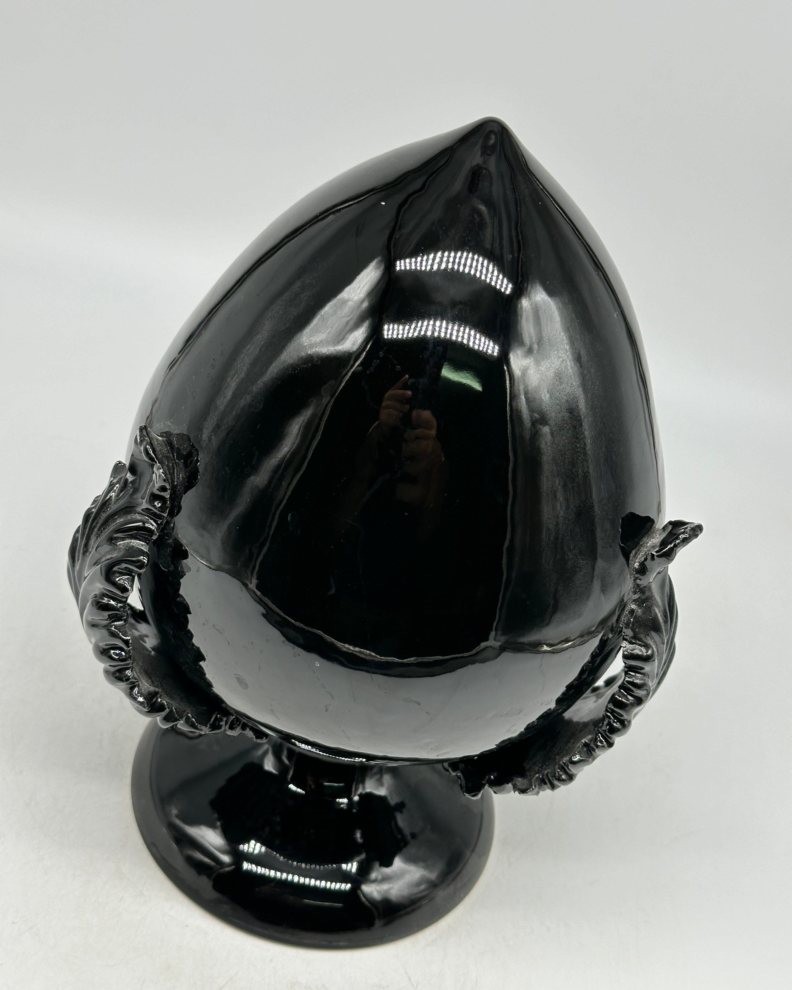 Pumo Ceramica Caltagirone cm H.25 Artigianale Nero - PUMI