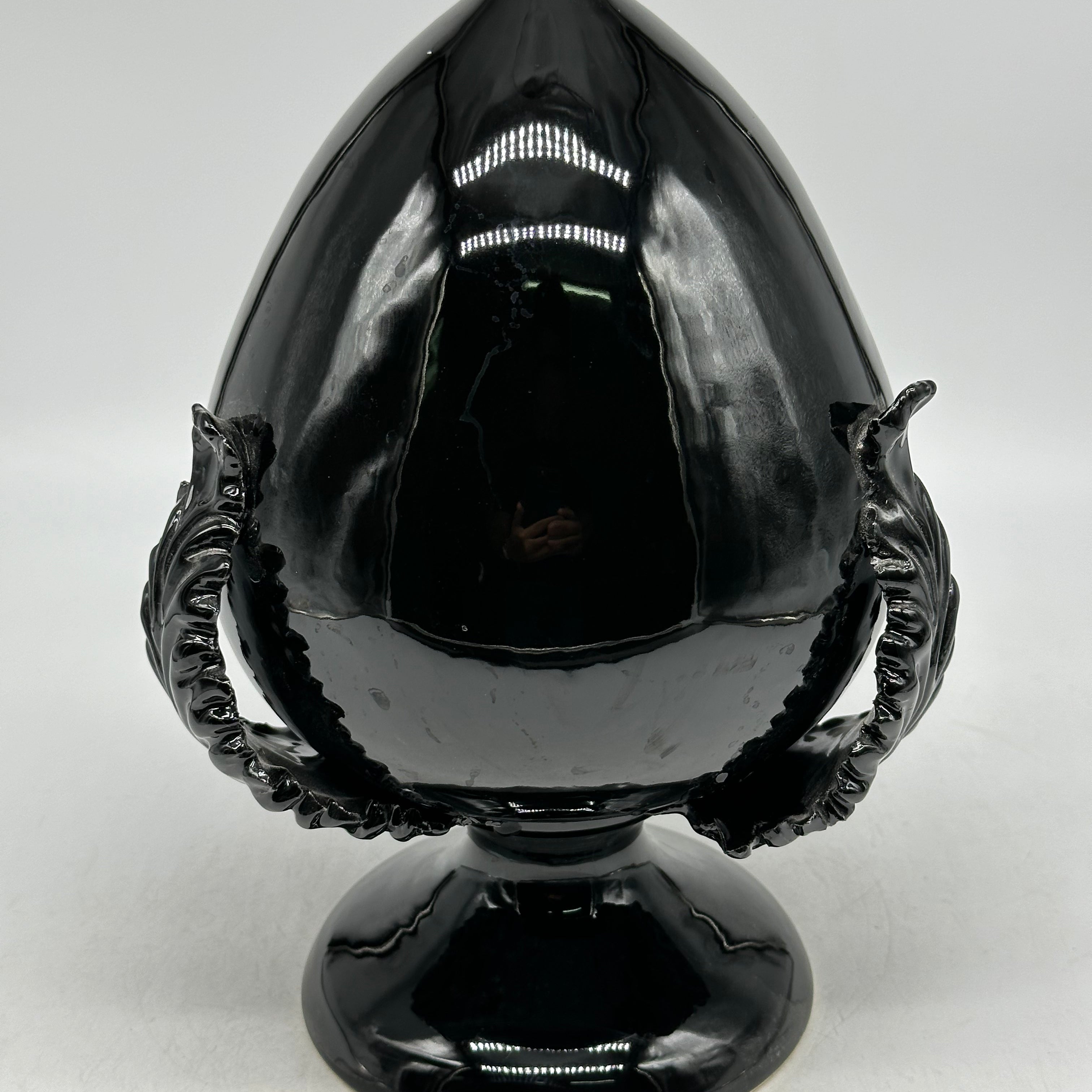 Pumo Ceramica Caltagirone cm H.25 Artigianale Nero - PUMI