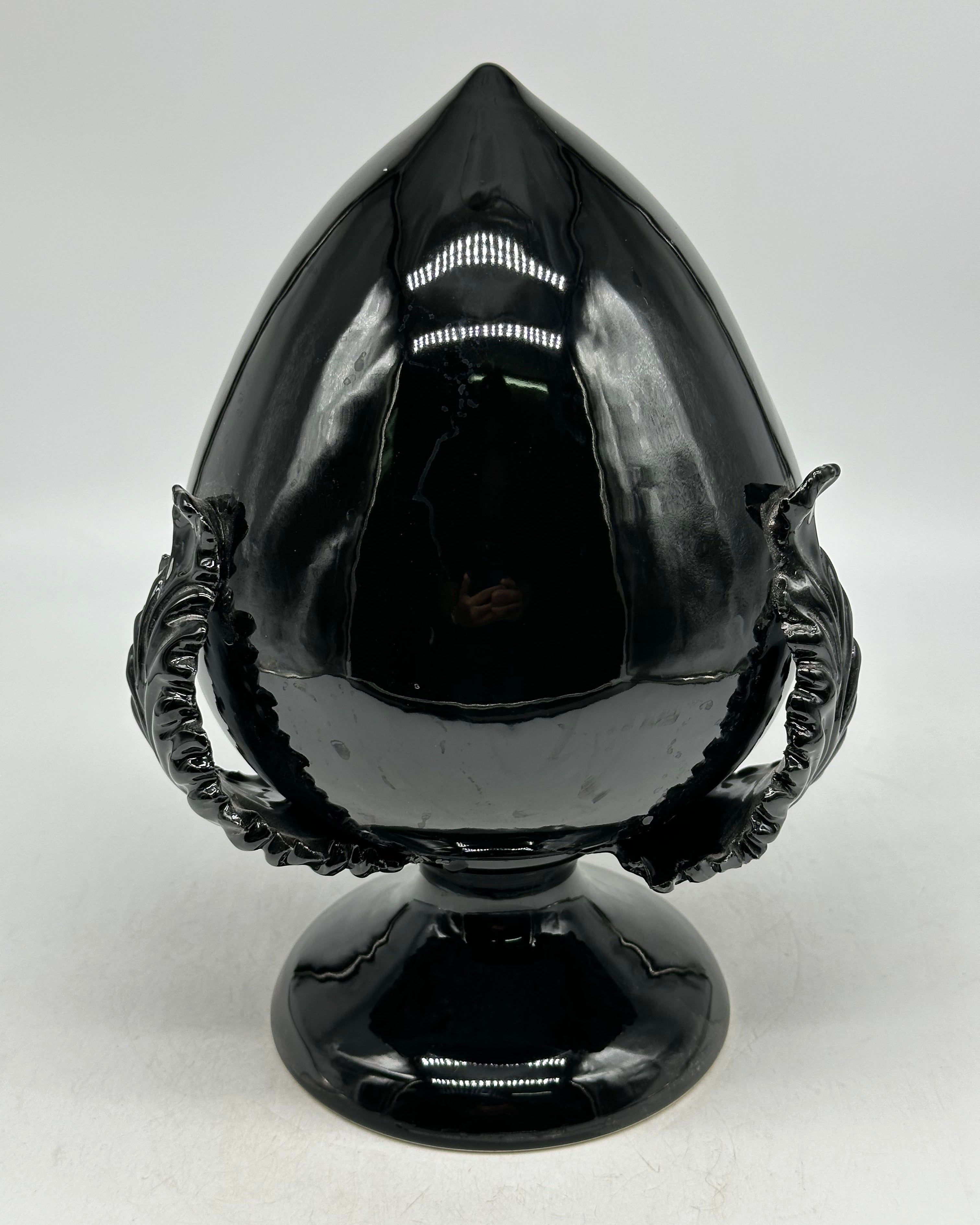 Pumo Ceramica Caltagirone cm H.25 Artigianale Nero - PUMI