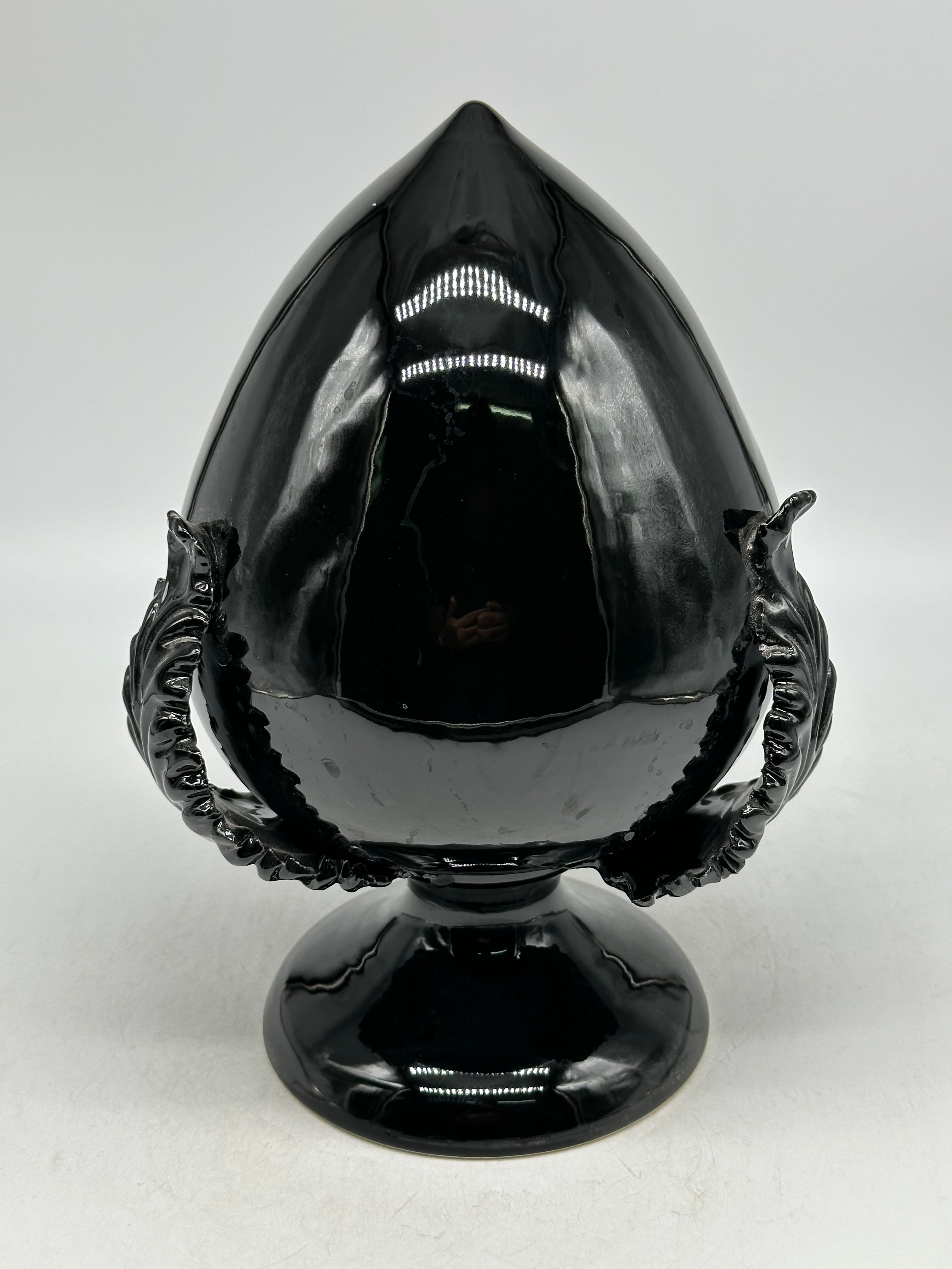 Pumo Ceramica Caltagirone cm H.25 Artigianale Nero - PUMI