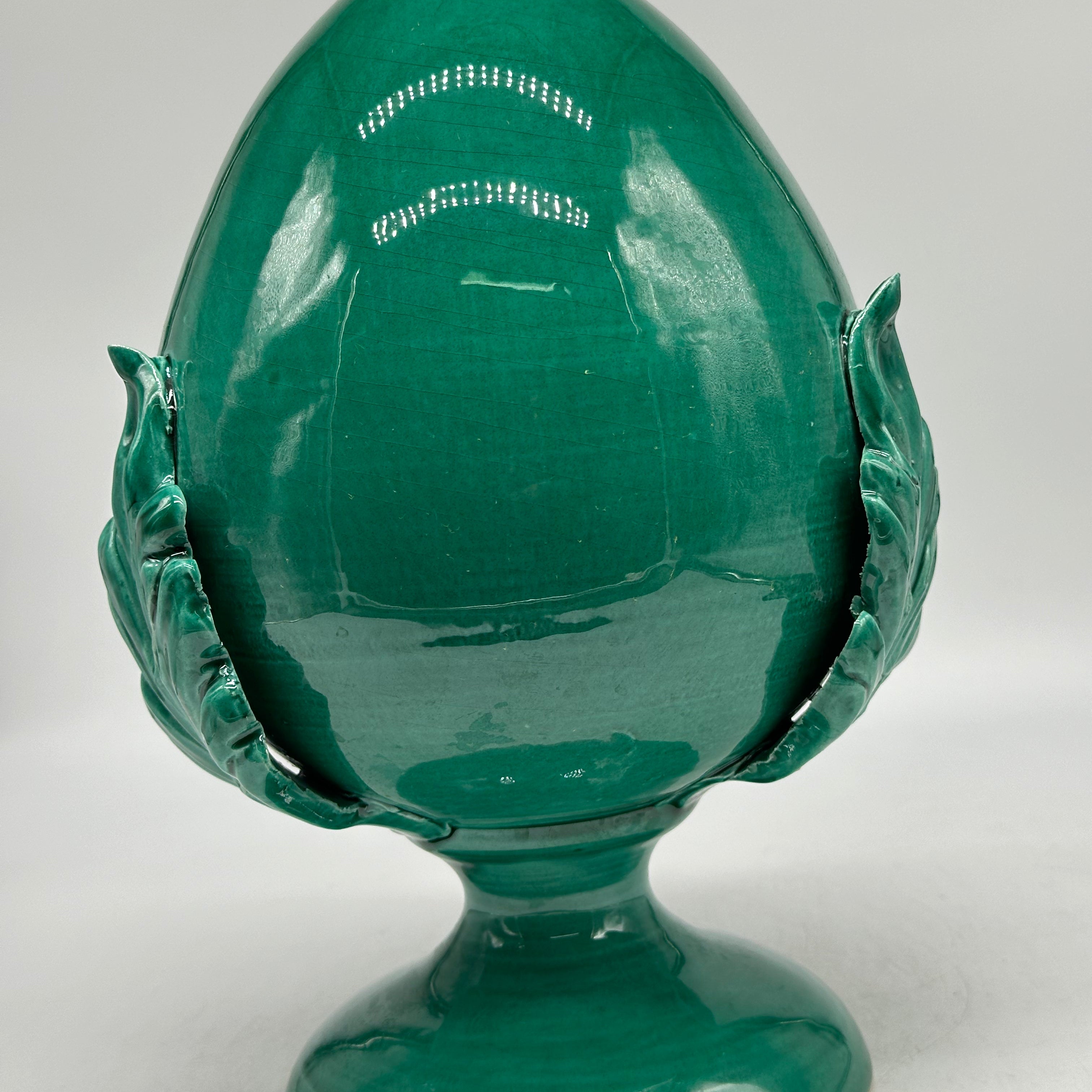 Pumo Ceramica Caltagirone cm H.30 Artigianale Verde - PUMI