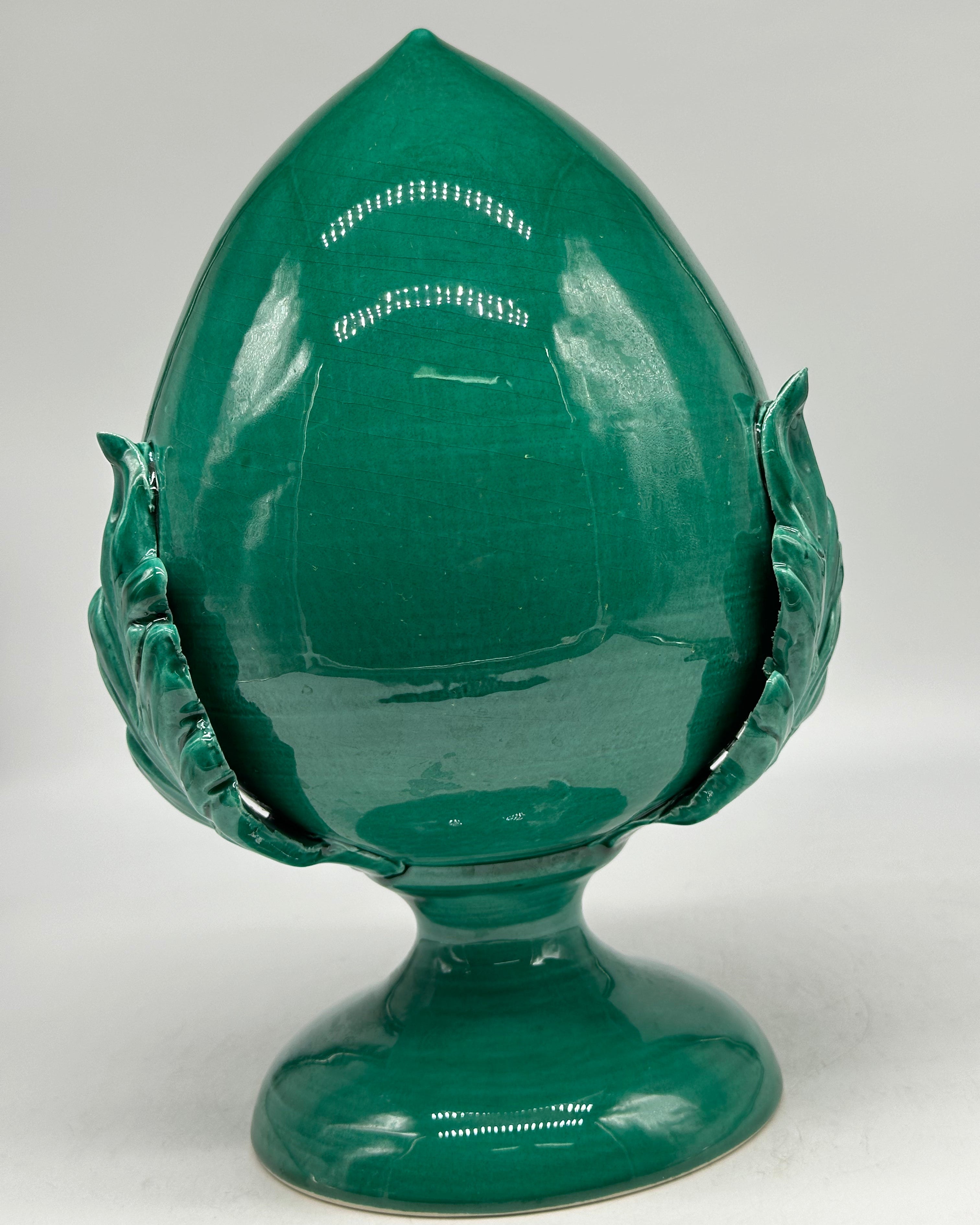 Pumo Ceramica Caltagirone cm H.30 Artigianale Verde - PUMI