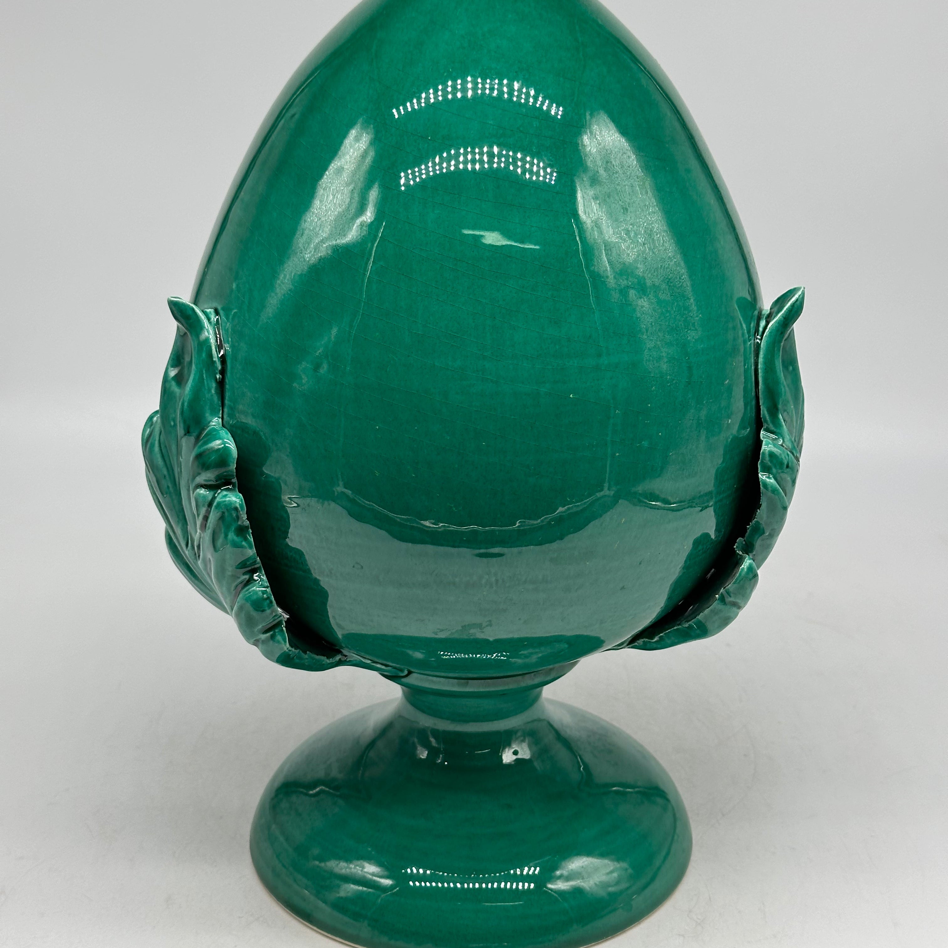 Pumo Ceramica Caltagirone cm H.30 Artigianale Verde - PUMI